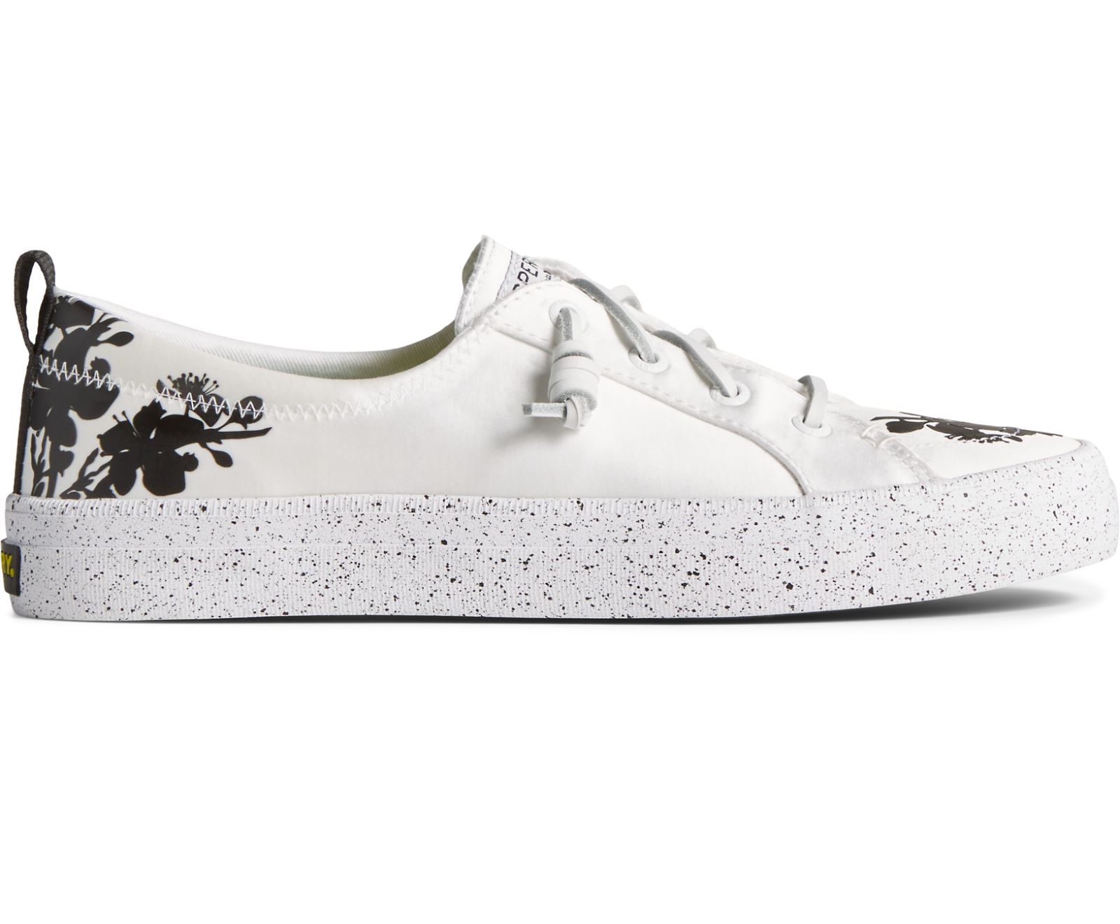 Women's Crest Vibe Floral Tokyo Sneaker - White - Click Image to Close