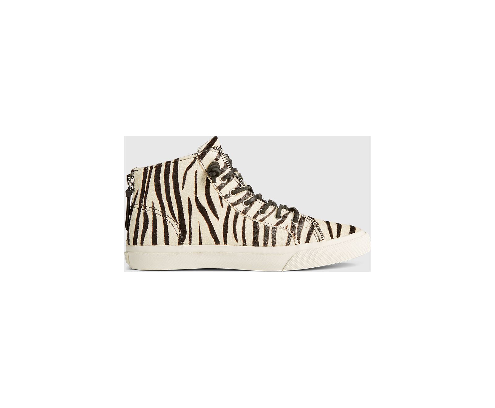 Women's Sperry x Rebecca Minkoff High Top Sneaker - Zebra - Click Image to Close