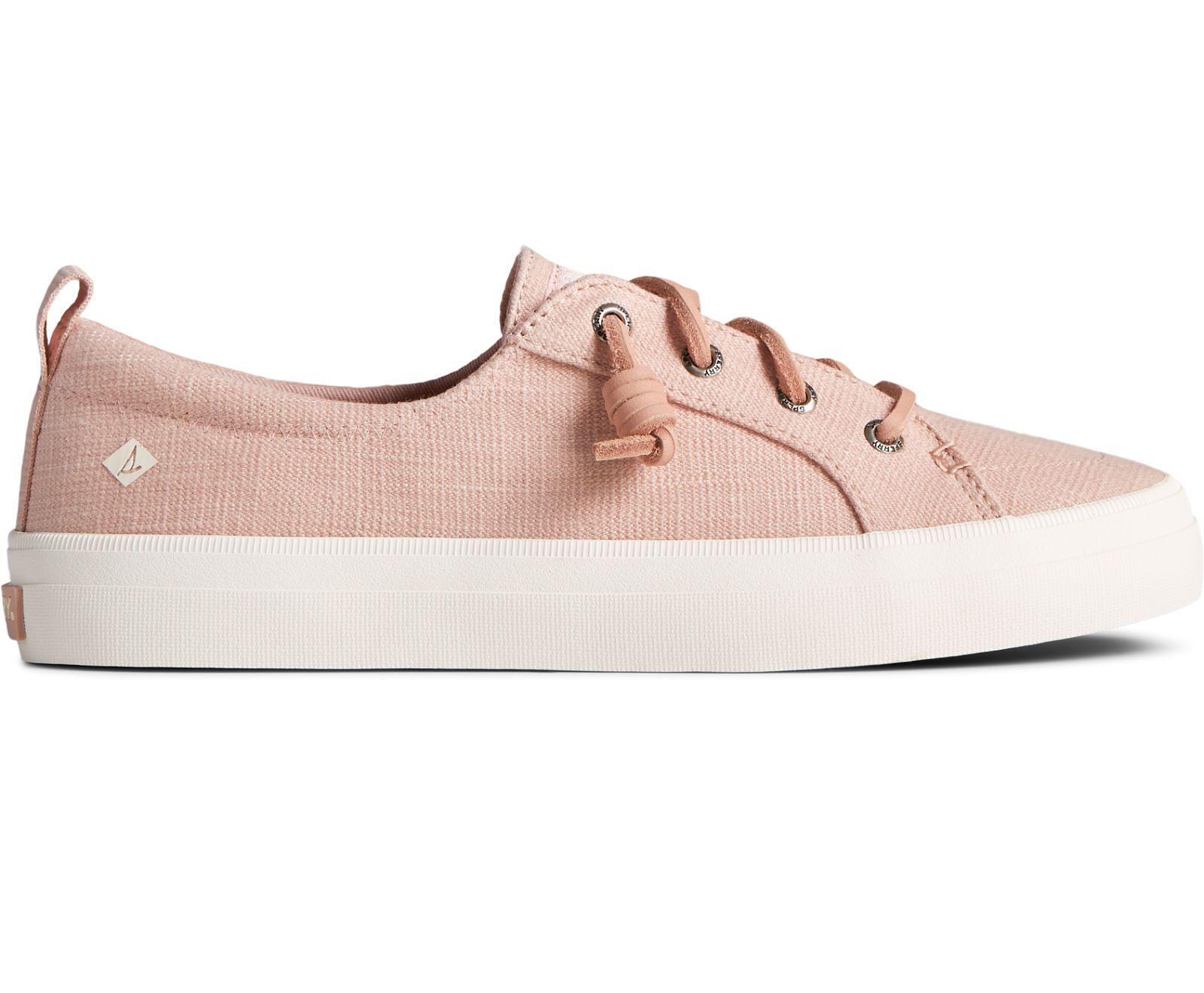 Women's Crest Vibe Textured Denim Sneaker - Rose - Click Image to Close