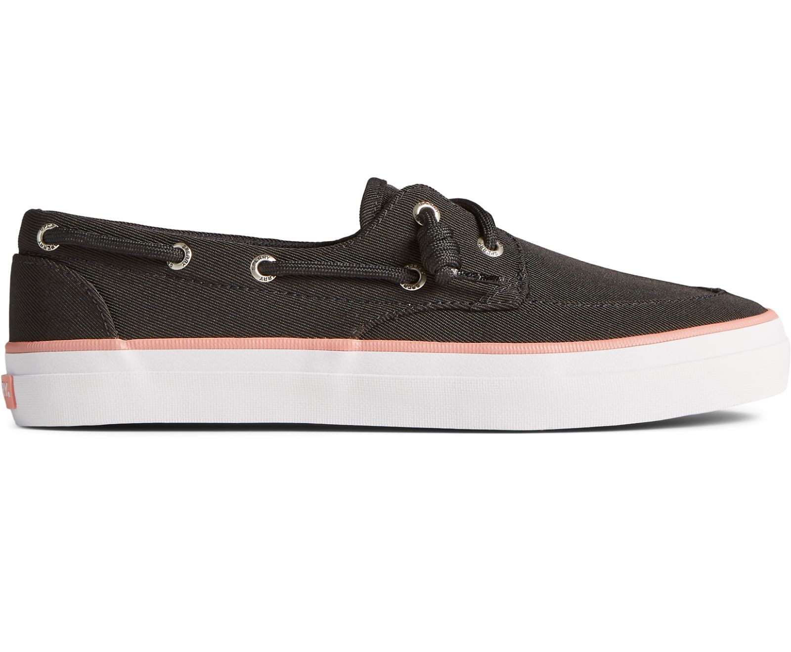 Women's Crest Boat SeaCycled Sneaker - Black/Pink