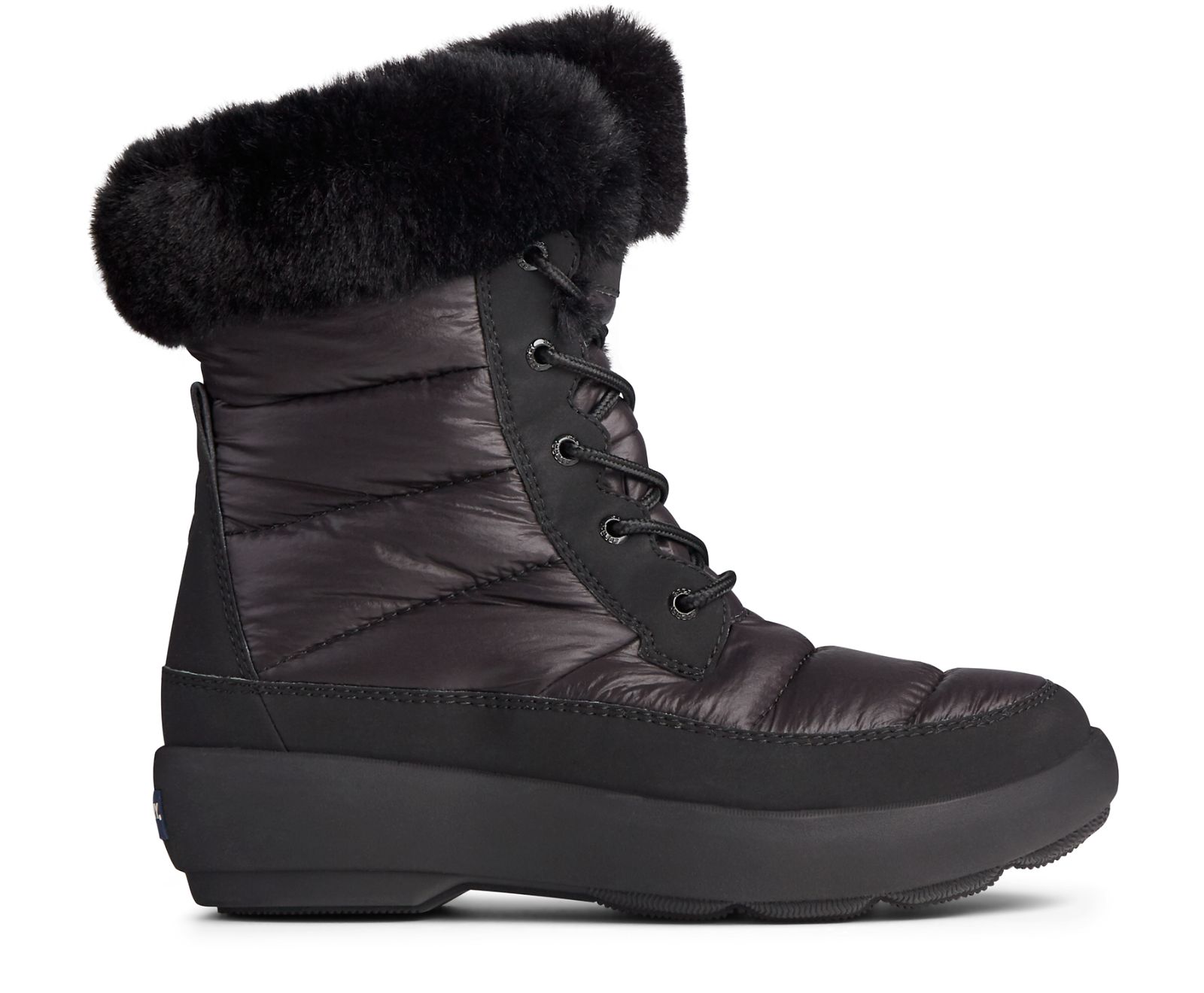 Women's Bearing PLUSHWAVE Nylon Boot - Black/Black - Click Image to Close