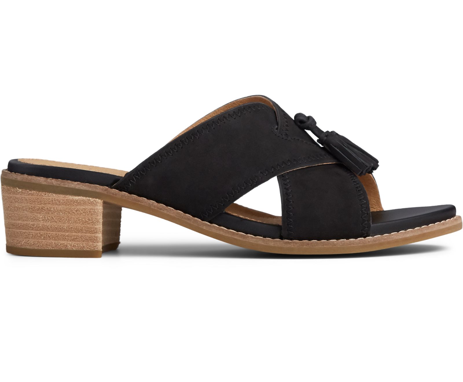 Women's Seaport Tassel City Sandal - Black