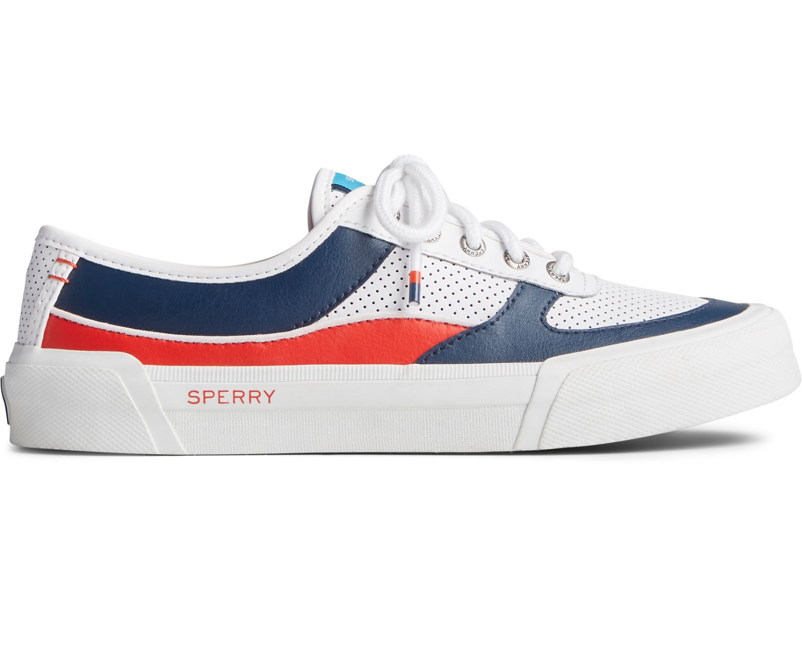 Women's Soletide Sneaker - Blue/Red - Click Image to Close