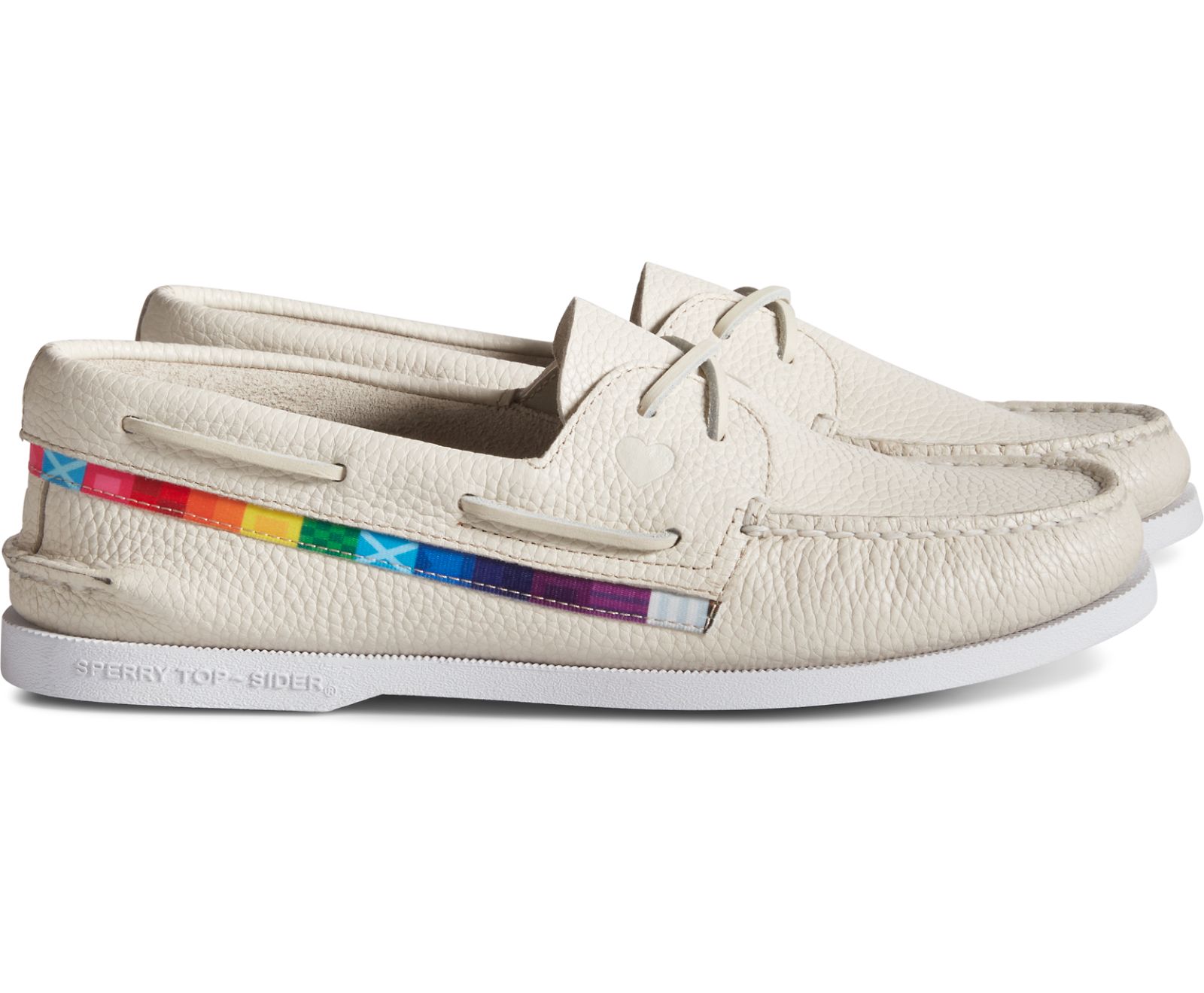 Unisex Unisex Authentic Original Pride Boat Shoe - White Multi