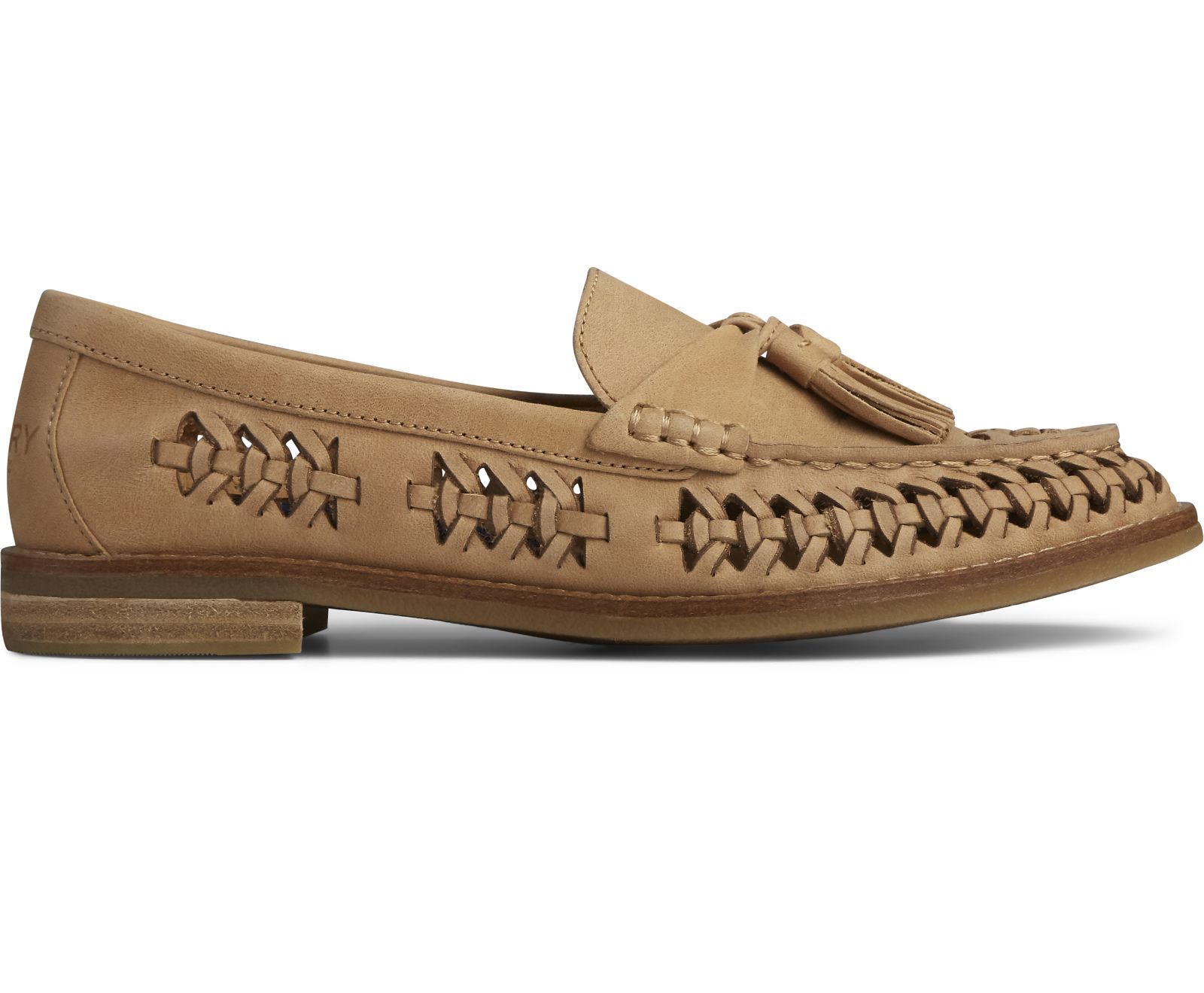 Women's Seaport Penny PLUSHWAVE Woven Leather Loafer - Tan