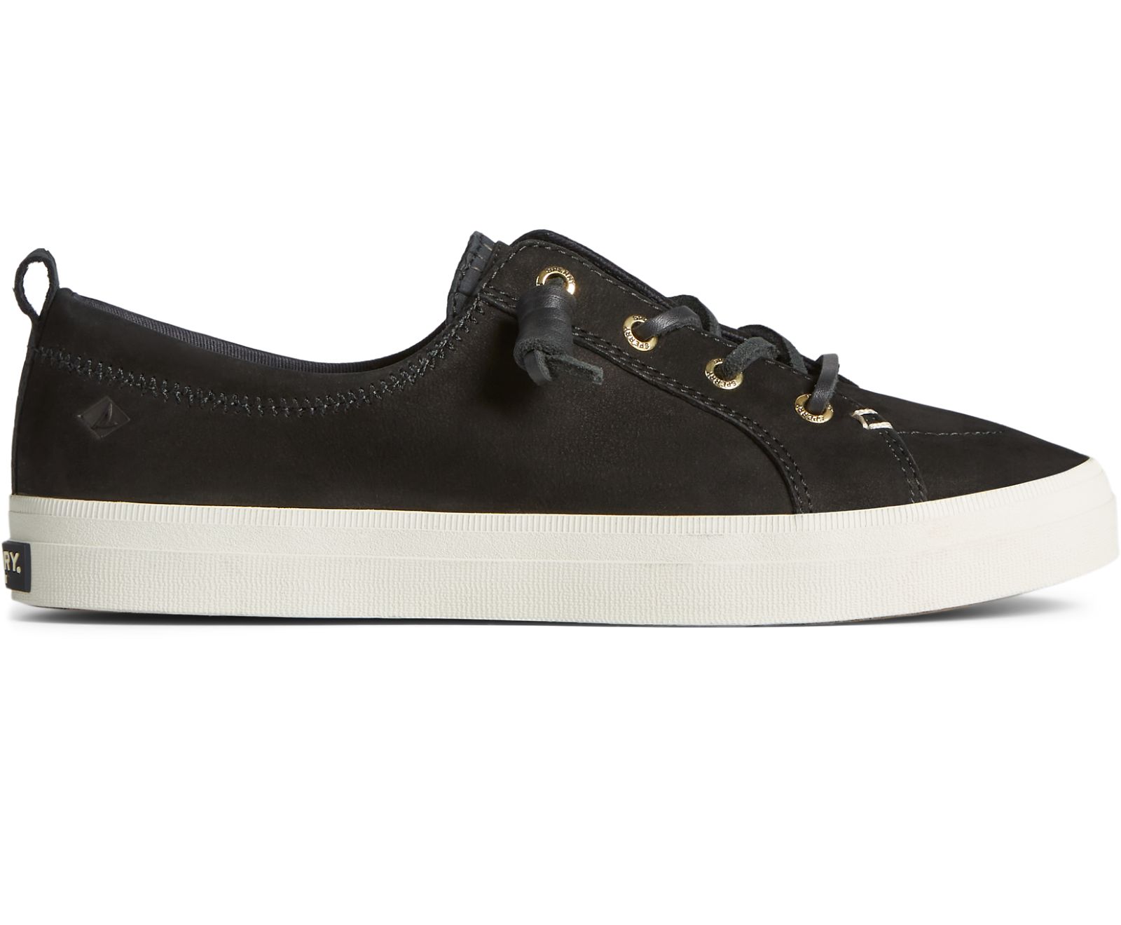 Women's Crest Vibe PLUSHWAVE Snake Nubuck Sneaker - Black