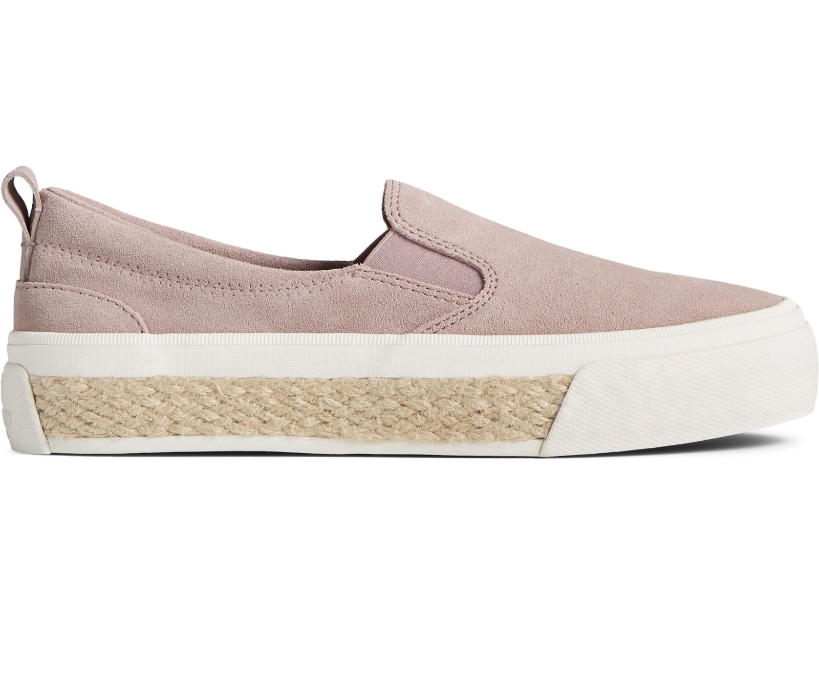 Women's Crest Twin Gore Platform Resort Slip On Sneaker - Mauve - Click Image to Close