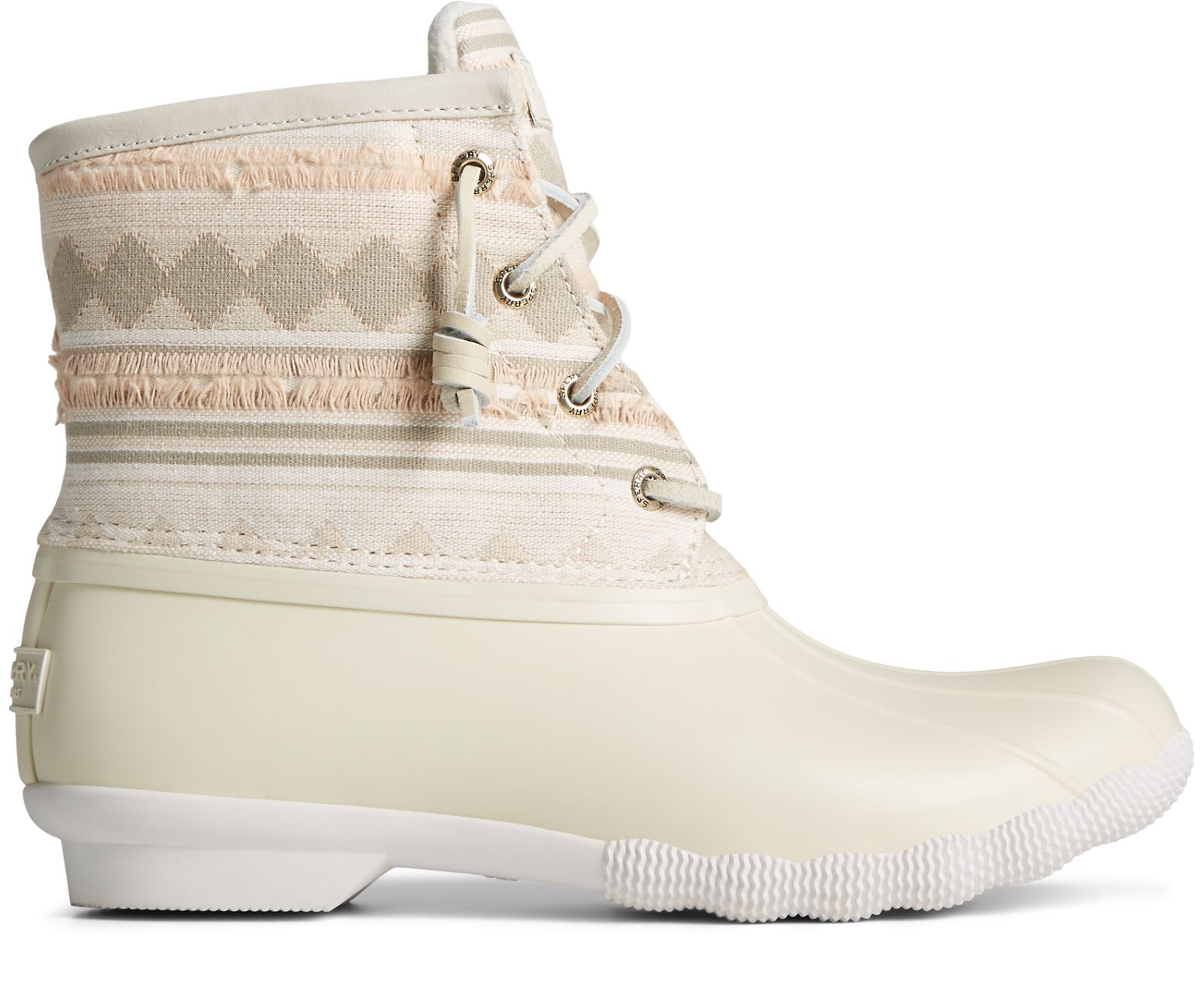 Women's Saltwater Textured Stripe Duck Boot - Tan