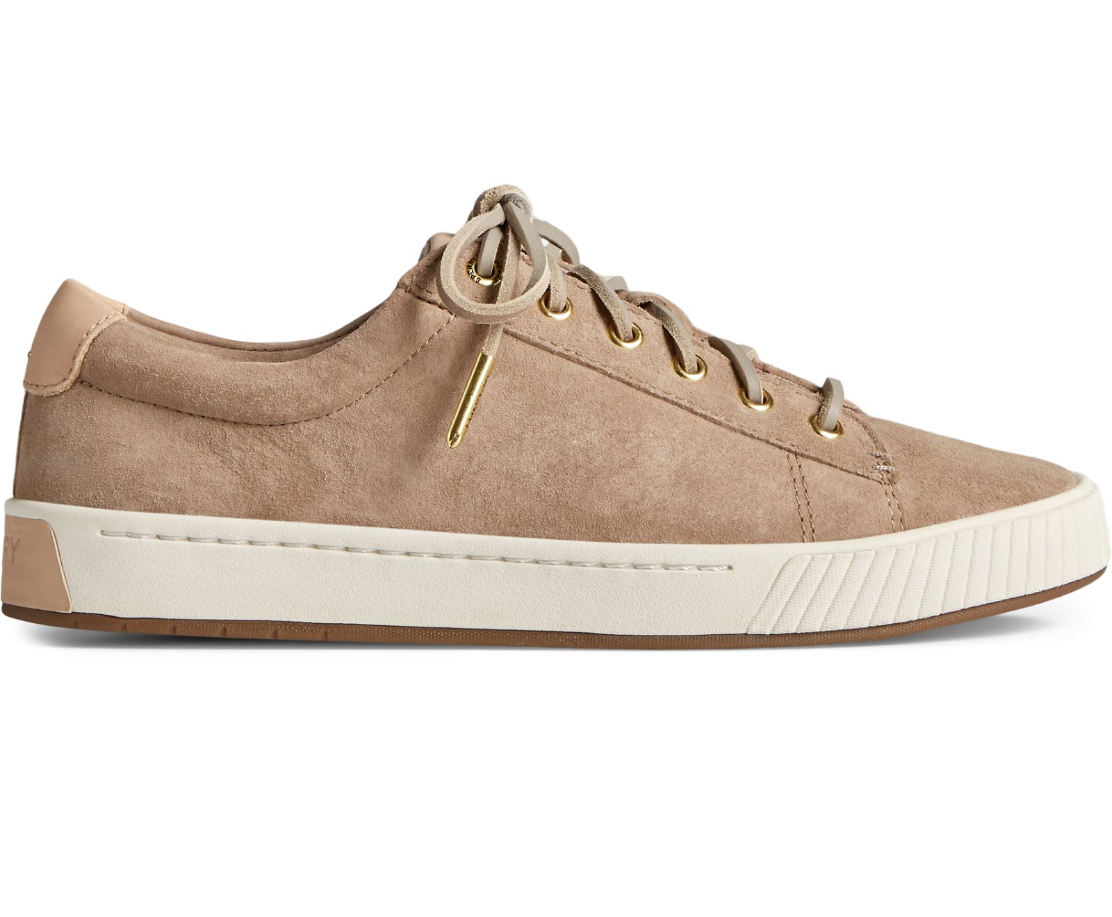 Women's Anchor PLUSHWAVE LTT Leather Sneaker - Beige - Click Image to Close