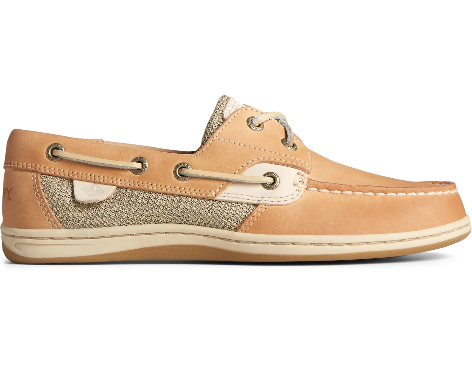 Women's Koifish Boat Shoe - Linen Oat - Click Image to Close