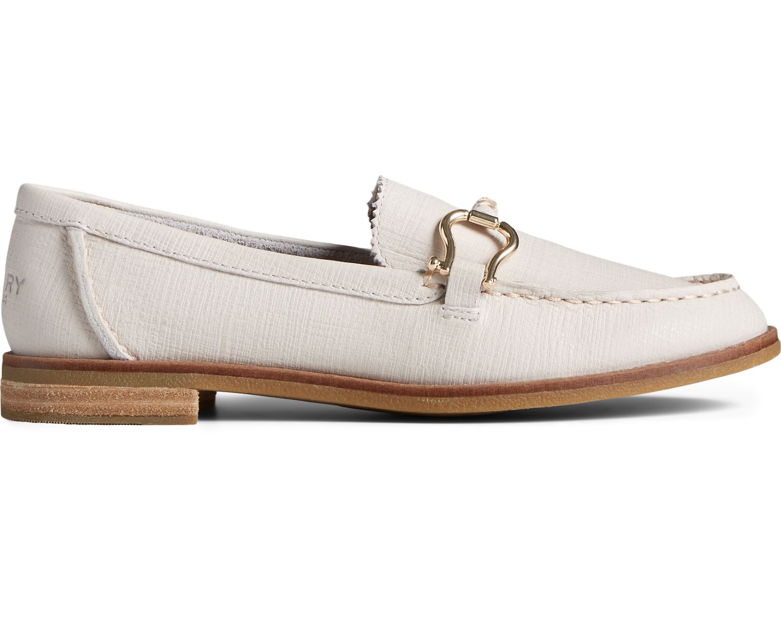 Women's Seaport Penny PLUSHWAVE Shackle Leather Loafer - White