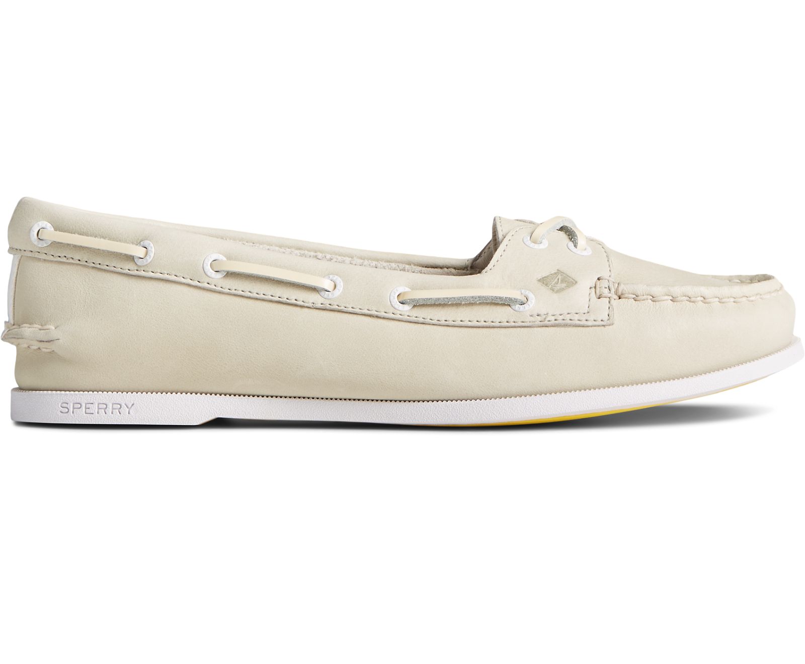 Women's Authentic Original Skimmer Boat Shoe - White - Click Image to Close