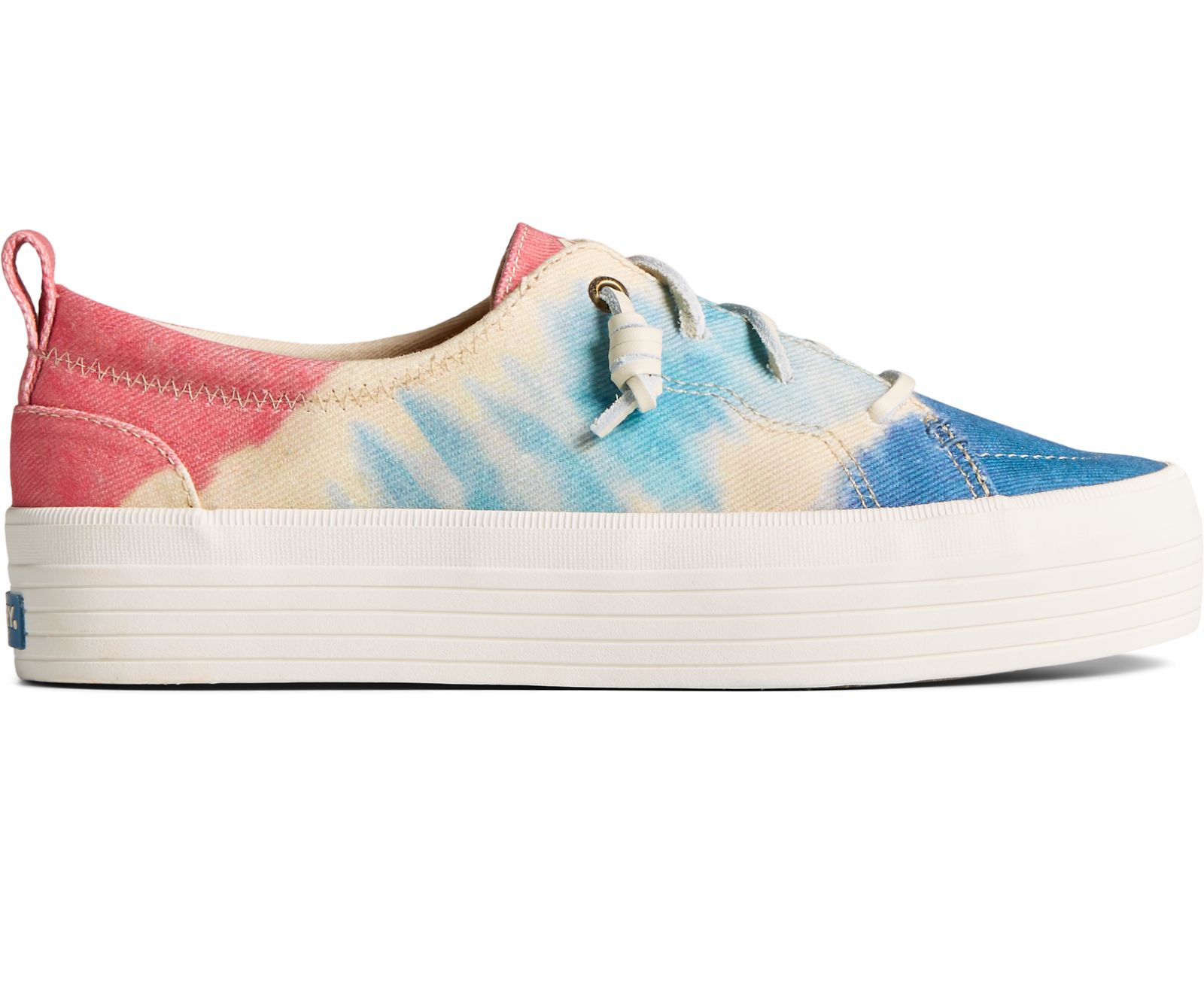 Women's Crest Vibe Platform Tie Dye Sneaker - Navy Multi