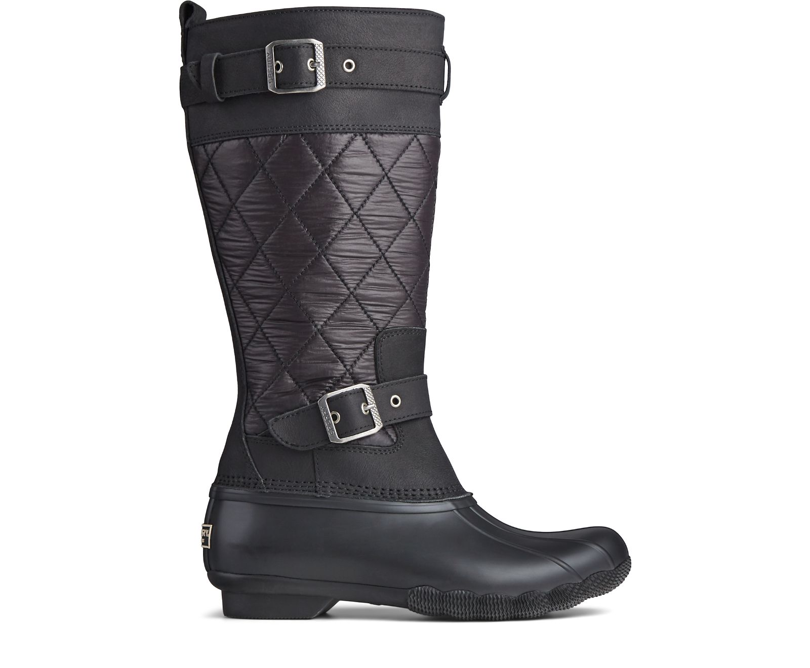 Women's Saltwater Tall Nylon Duck Boot - Black