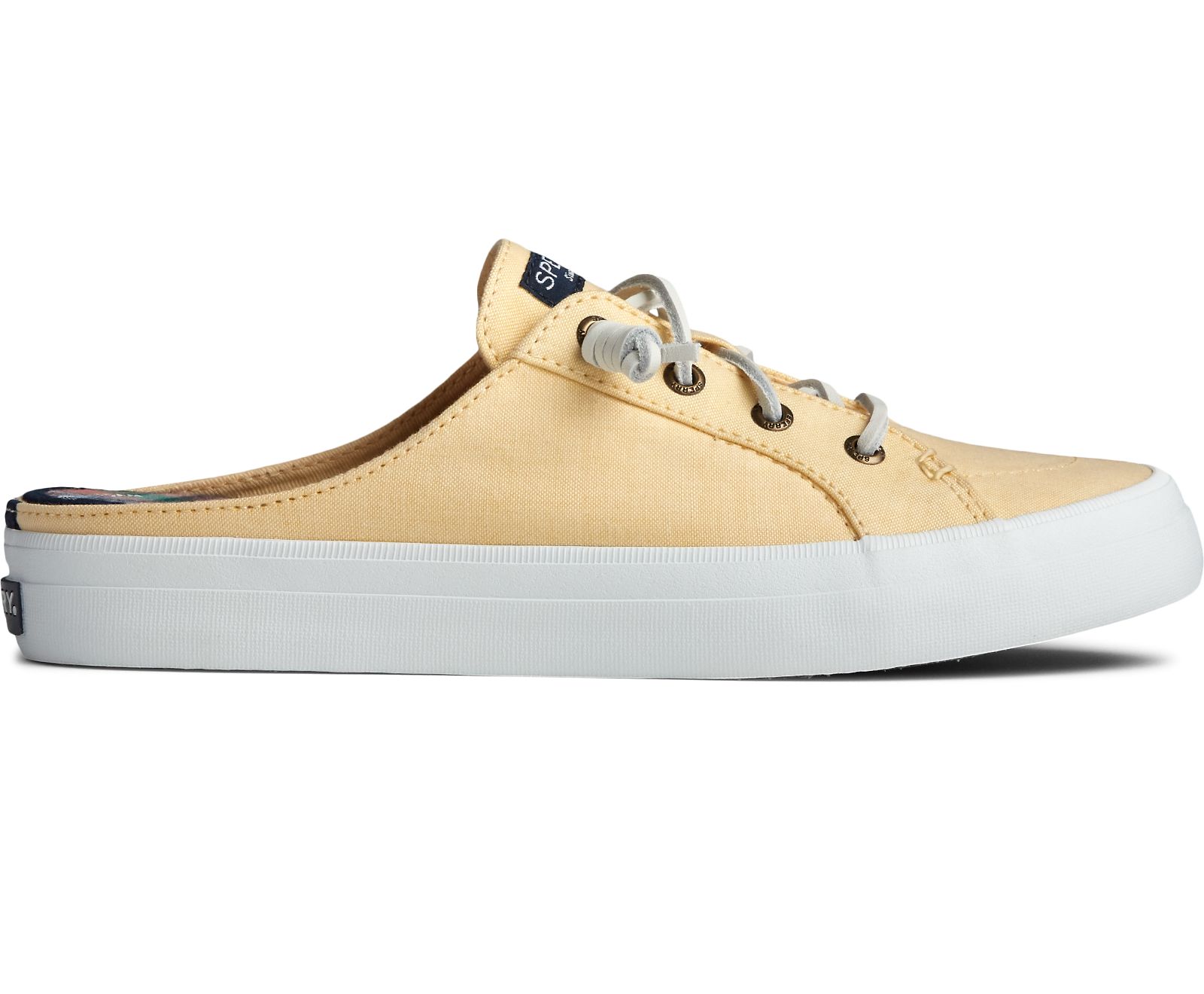 Women's Crest Vibe Chambray Mule Sneaker - Yellow - Click Image to Close