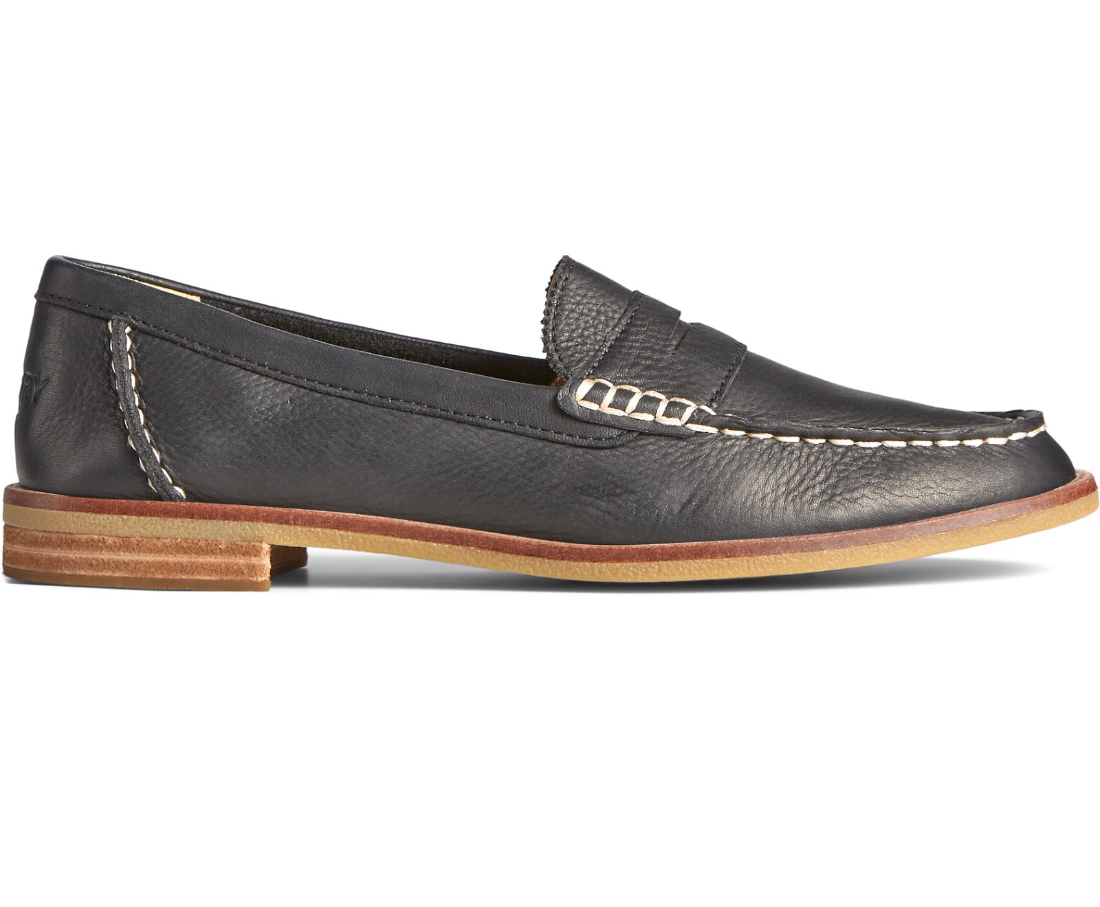 Women's Seaport Penny Leather Loafer - Black - Click Image to Close