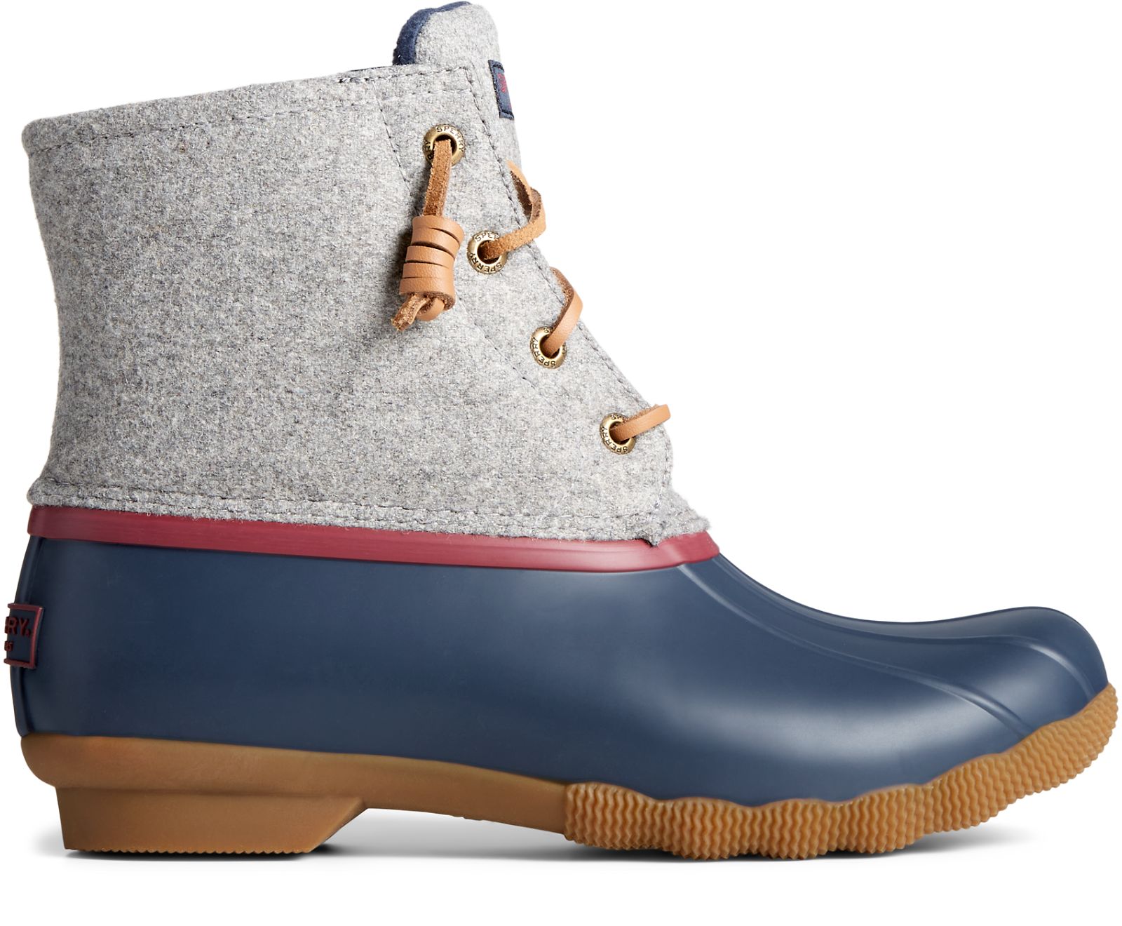 Women's Saltwater Wool Duck Boot - Grey - Click Image to Close