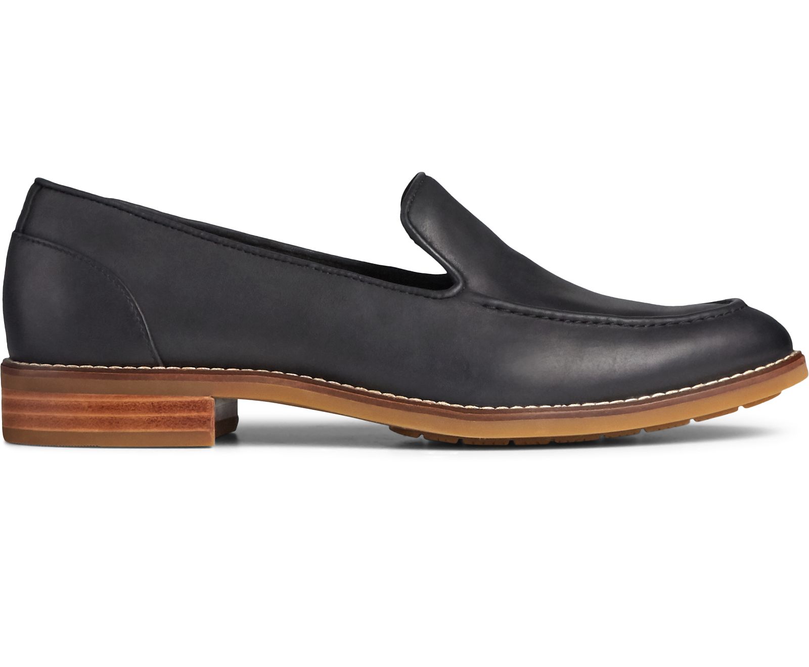 Women's Fairpoint Leather Loafer - Black - Click Image to Close