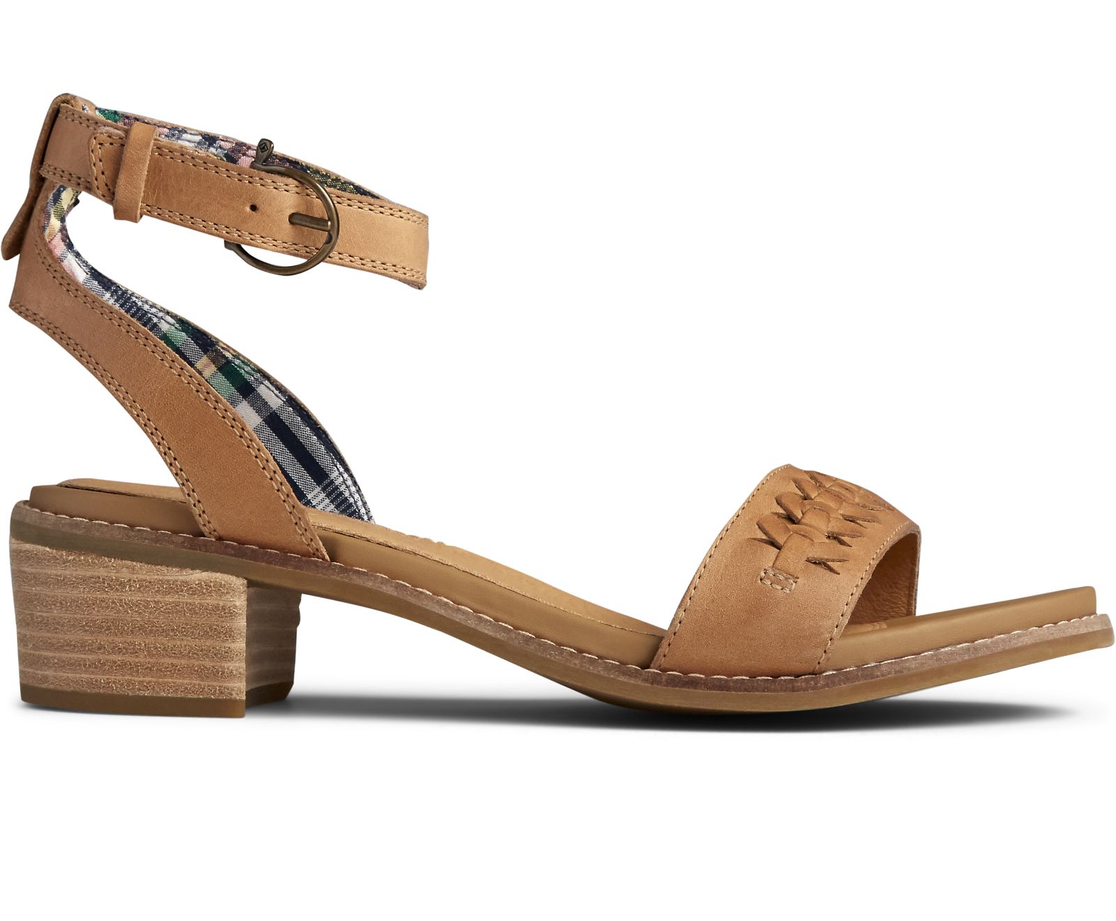 Women's Seaport Ankle Strap City Sandal - Tan - Click Image to Close