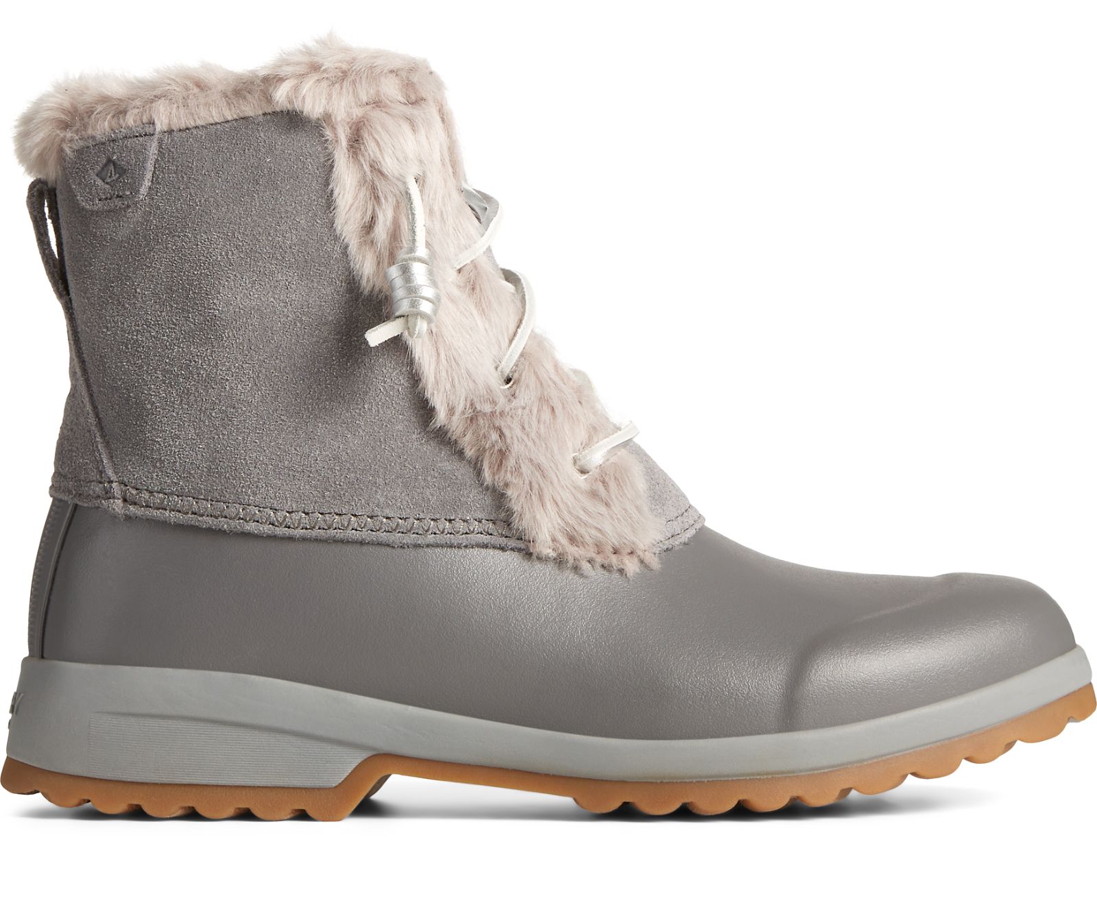 Women's Maritime Repel Suede Snow Boot - Grey - Click Image to Close