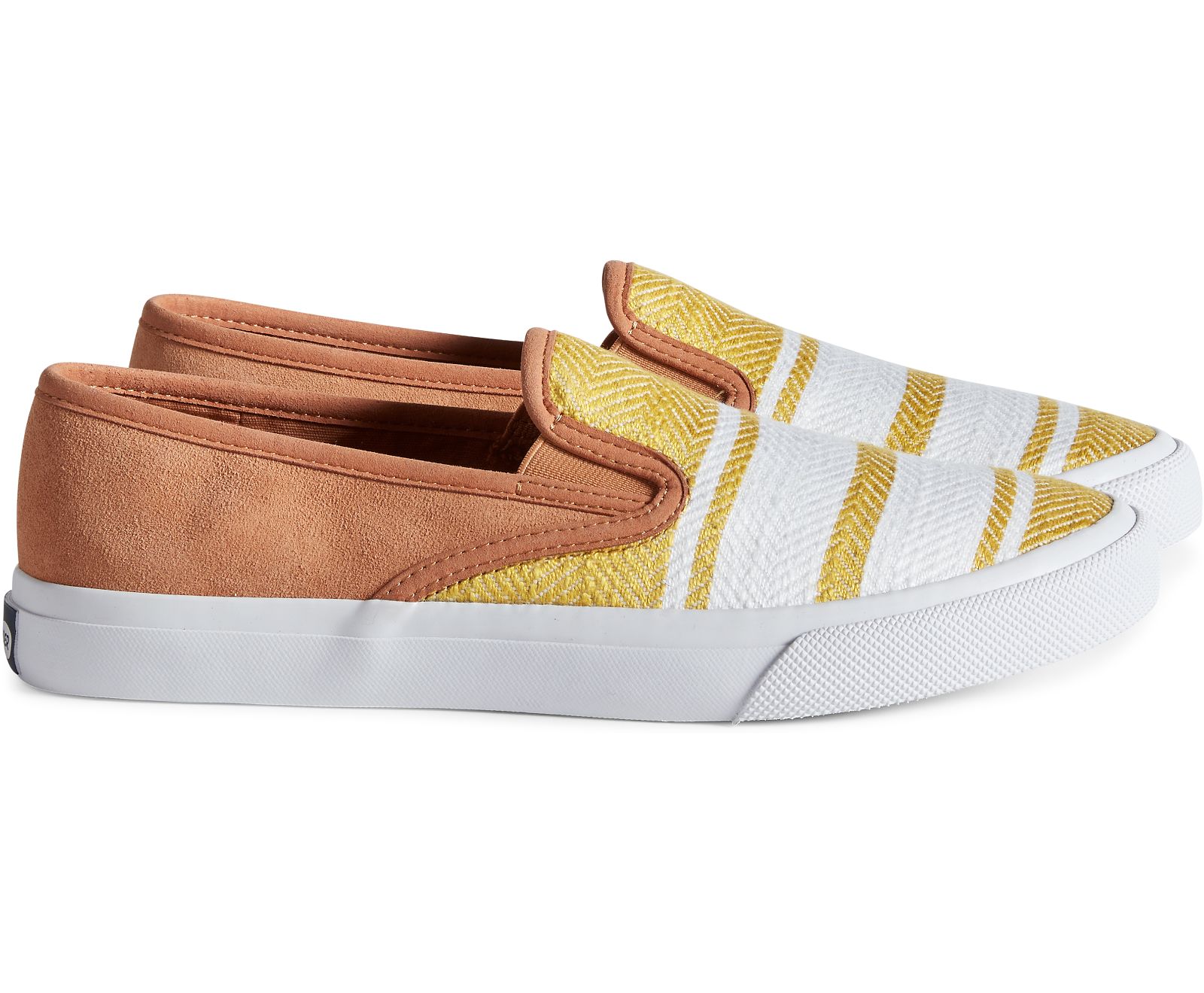 Unisex Cloud Linen Slip On Sneaker - Tan - Click Image to Close