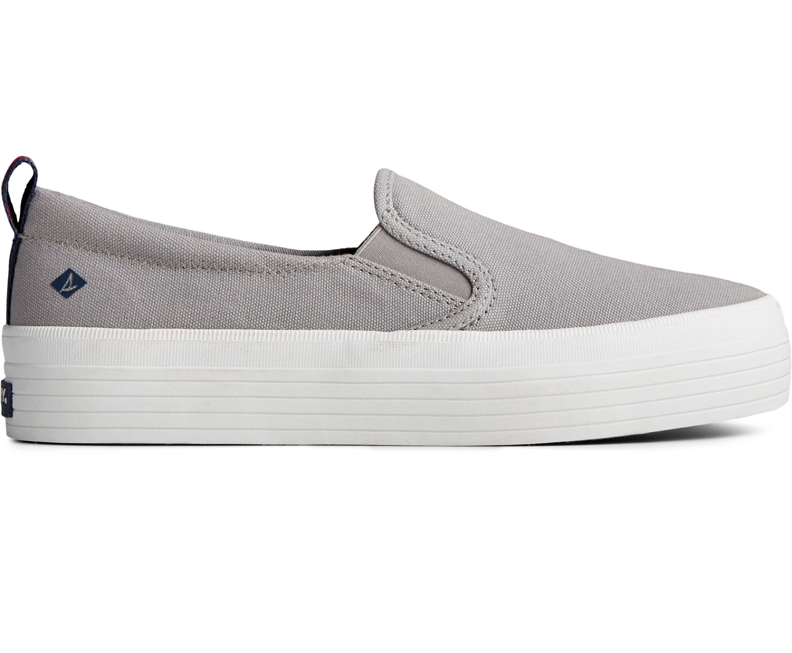 Women\'s Crest Twin Gore Platform Slip On Sneaker - Grey