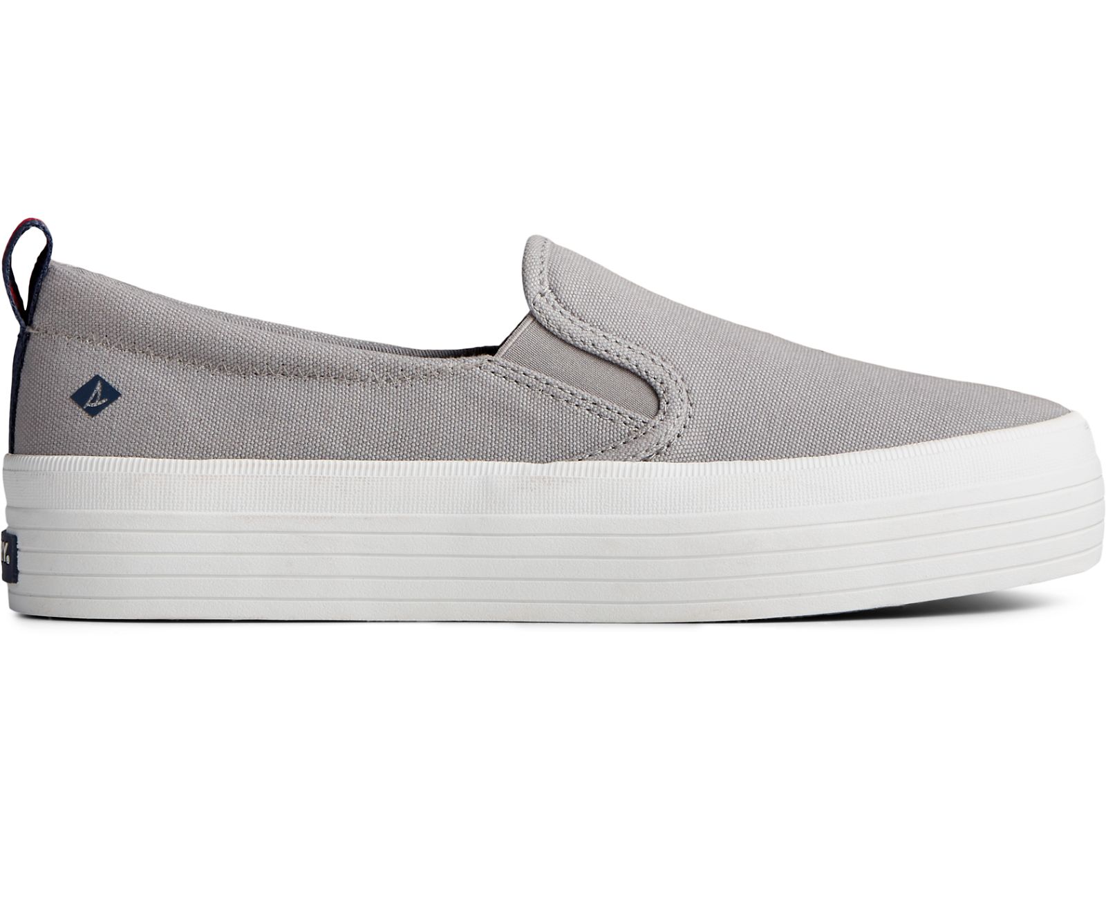 Women's Crest Twin Gore Platform Slip On Sneaker - Grey