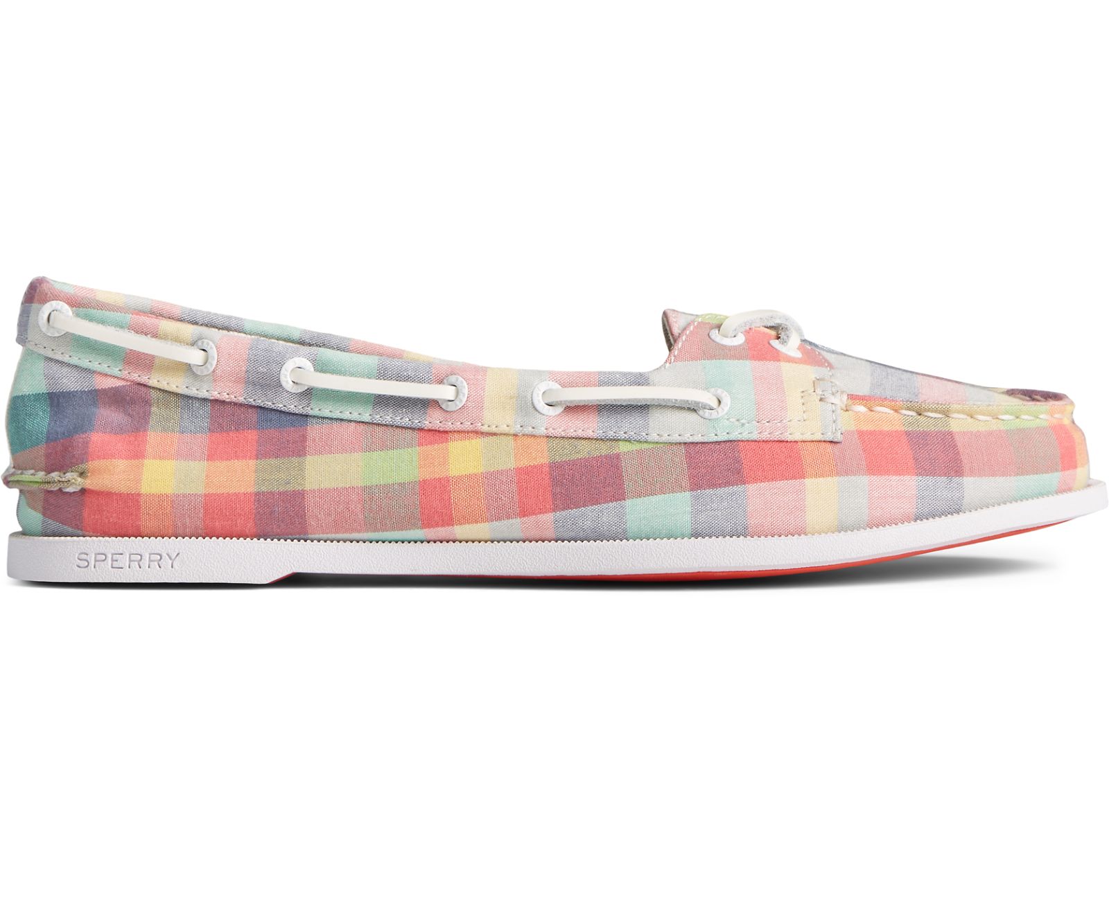 Women's Authentic Original Skimmer Plaid Boat Shoe - Multi - Click Image to Close