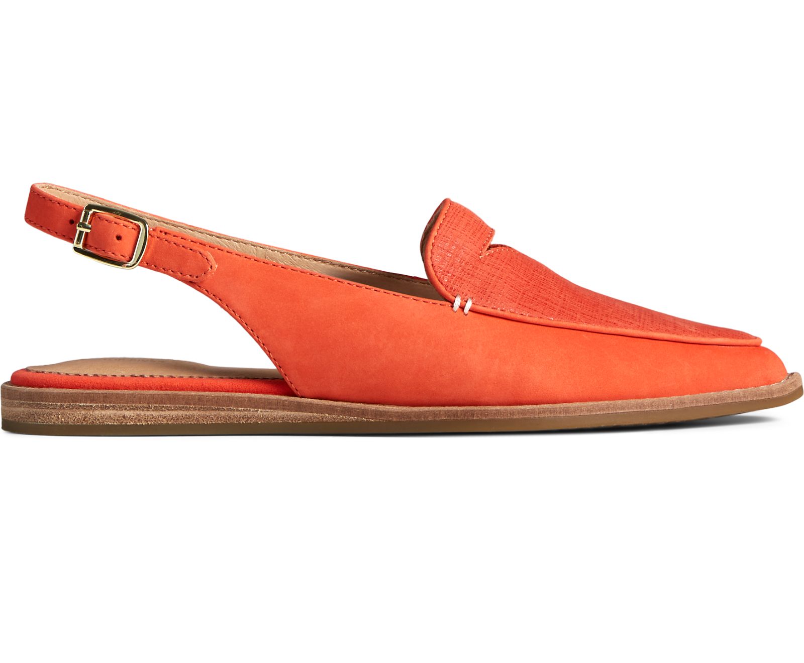 Women's Saybrook Leather Slingback - Red - Click Image to Close