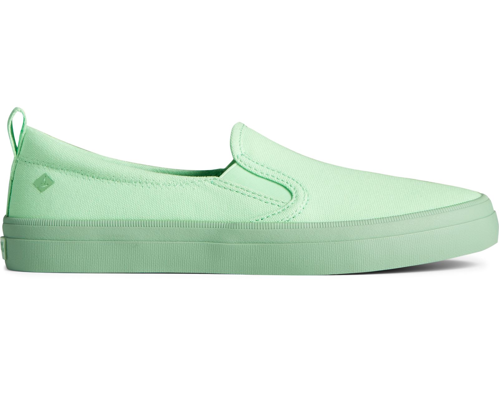 Women's Crest Twin Gore Pastel Canvas Slip On Sneaker - Green