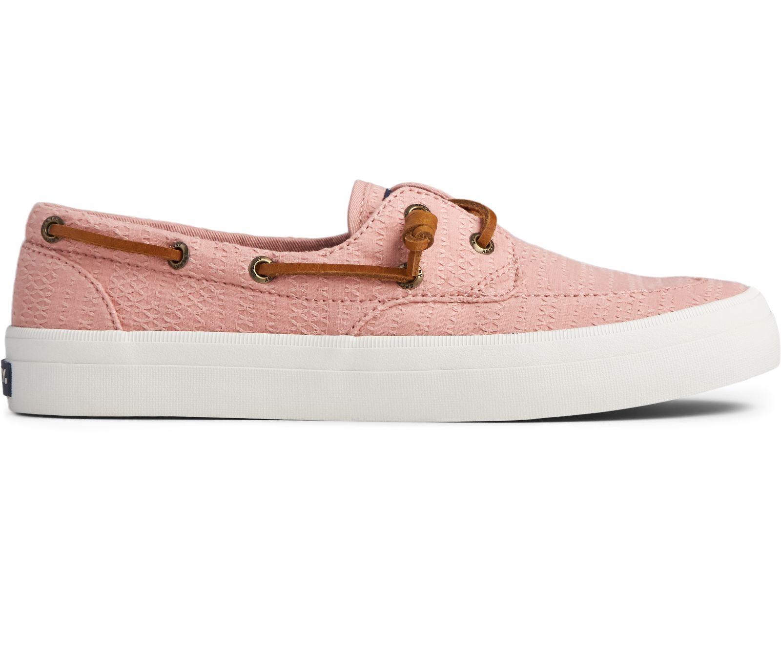 Women's Crest Boat Smocked Hemp Sneaker - Rose