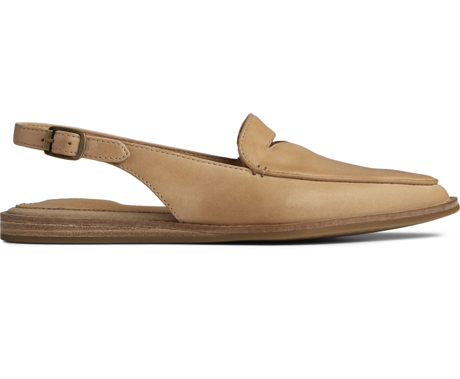 Women's Saybrook Leather Slingback - Tan - Click Image to Close