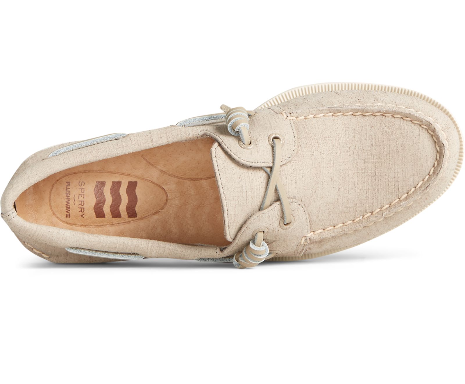 Women's Authentic Original 2-Eye PLUSHWAVE Checkmate Boat Shoe - Taupe