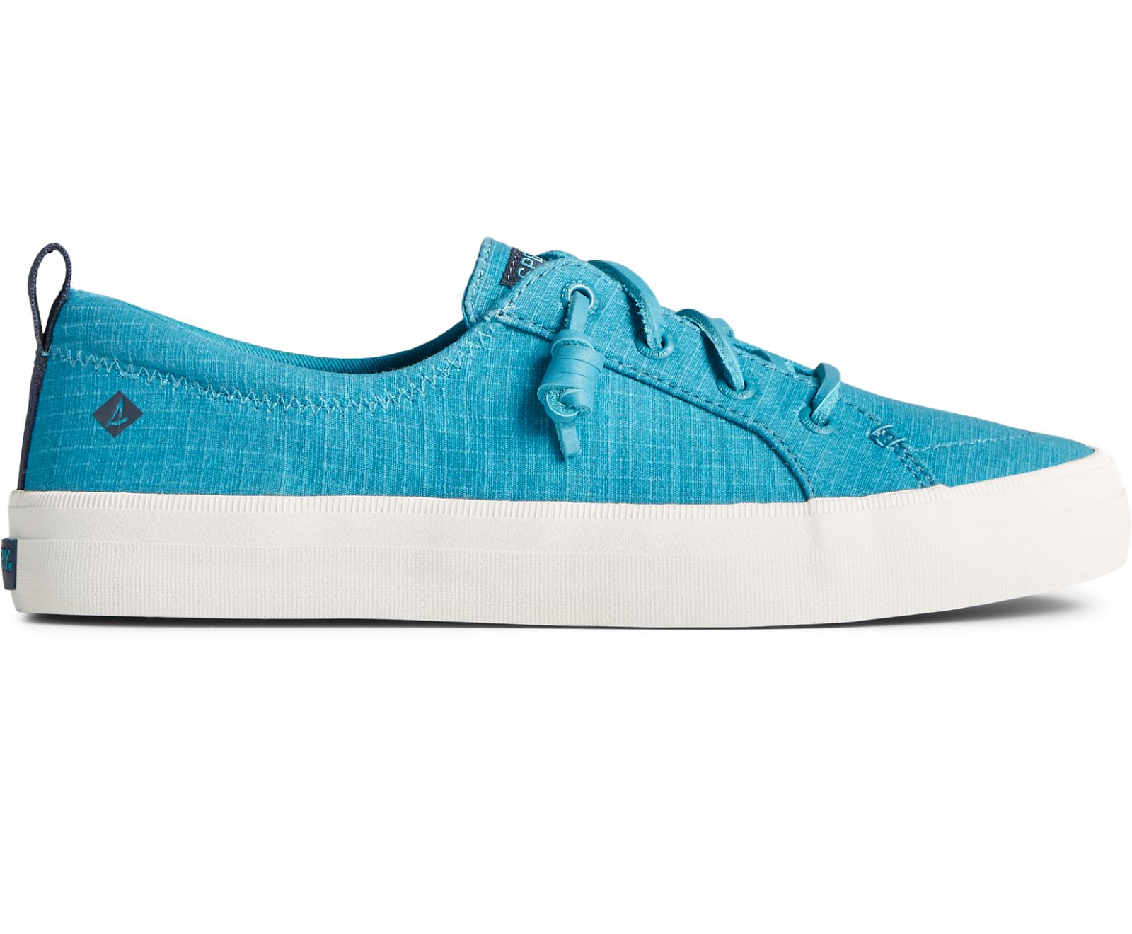Women's Crest Vibe Cotton Ripstop Sneaker - Blue - Click Image to Close