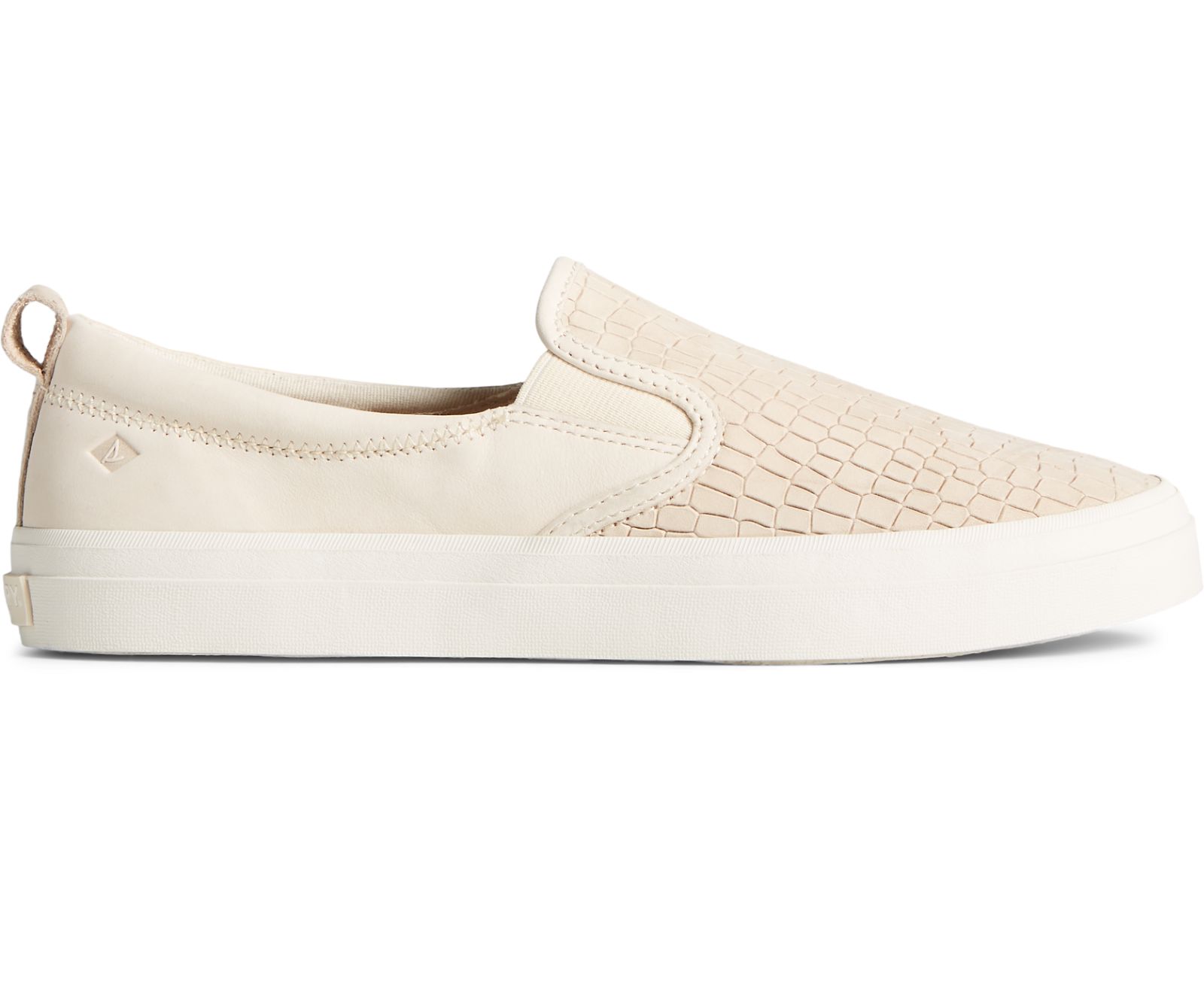 Women's Crest Twin Gore PLUSHWAVE Leather Slip On Sneaker - Ivory