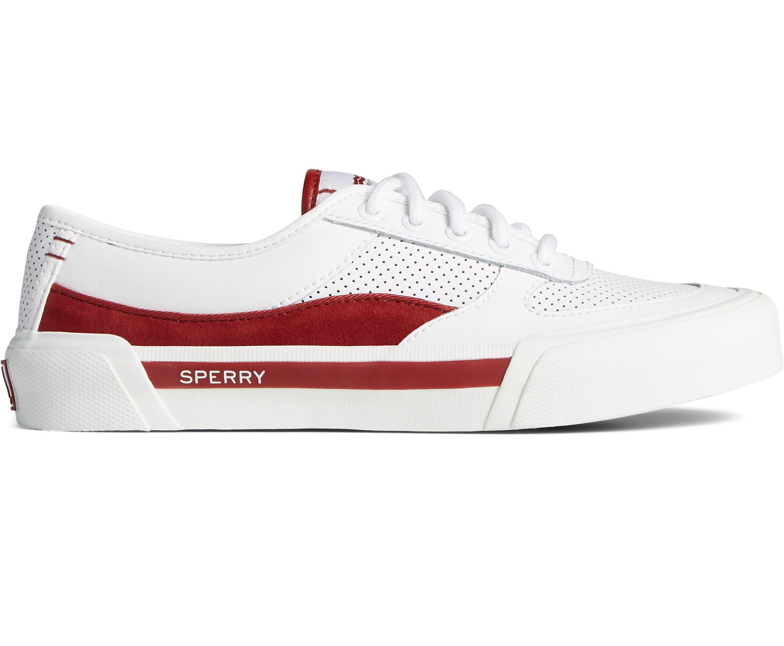 Women's Soletide Retro Sneaker - White/Burgundy