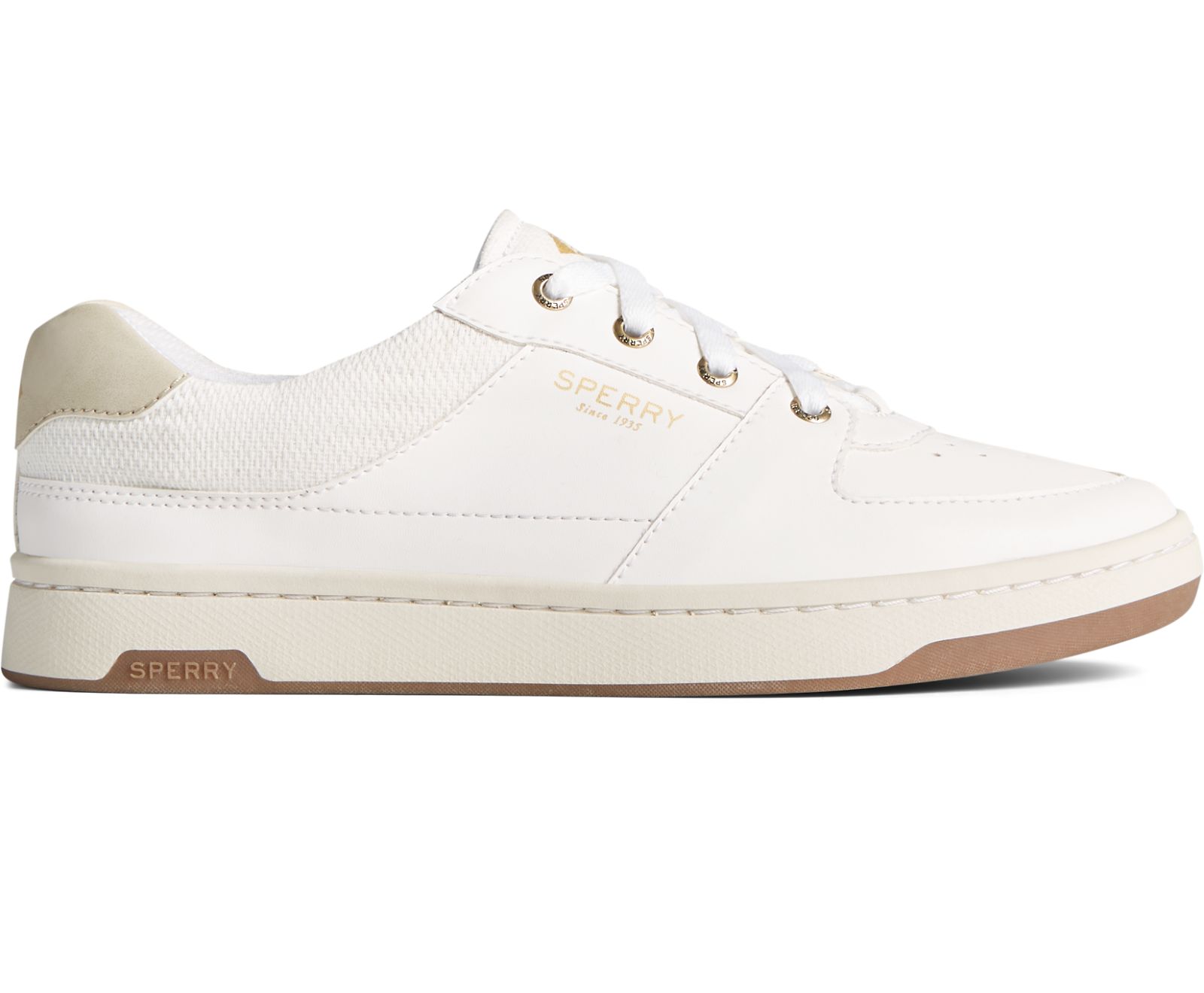Women's Freeport Cupsole Sneaker - White - Click Image to Close