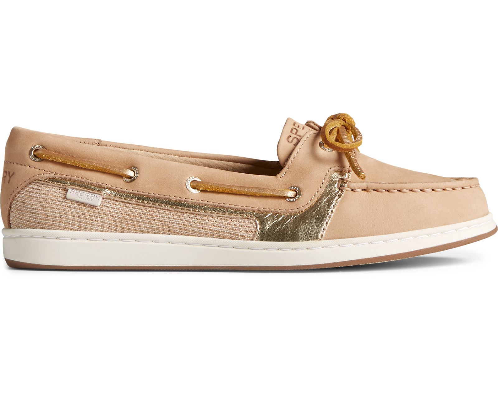 Women's Starfish Boat Shoe - Tan - Click Image to Close