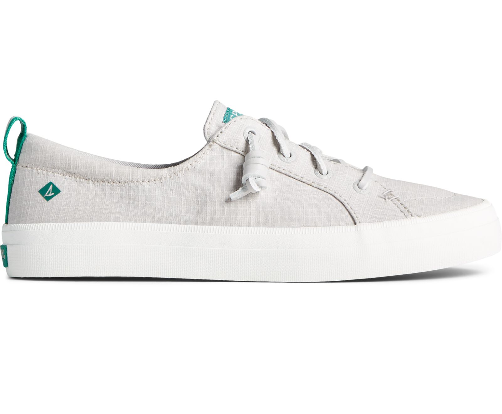 Women's Crest Vibe Cotton Ripstop Sneaker - Grey - Click Image to Close