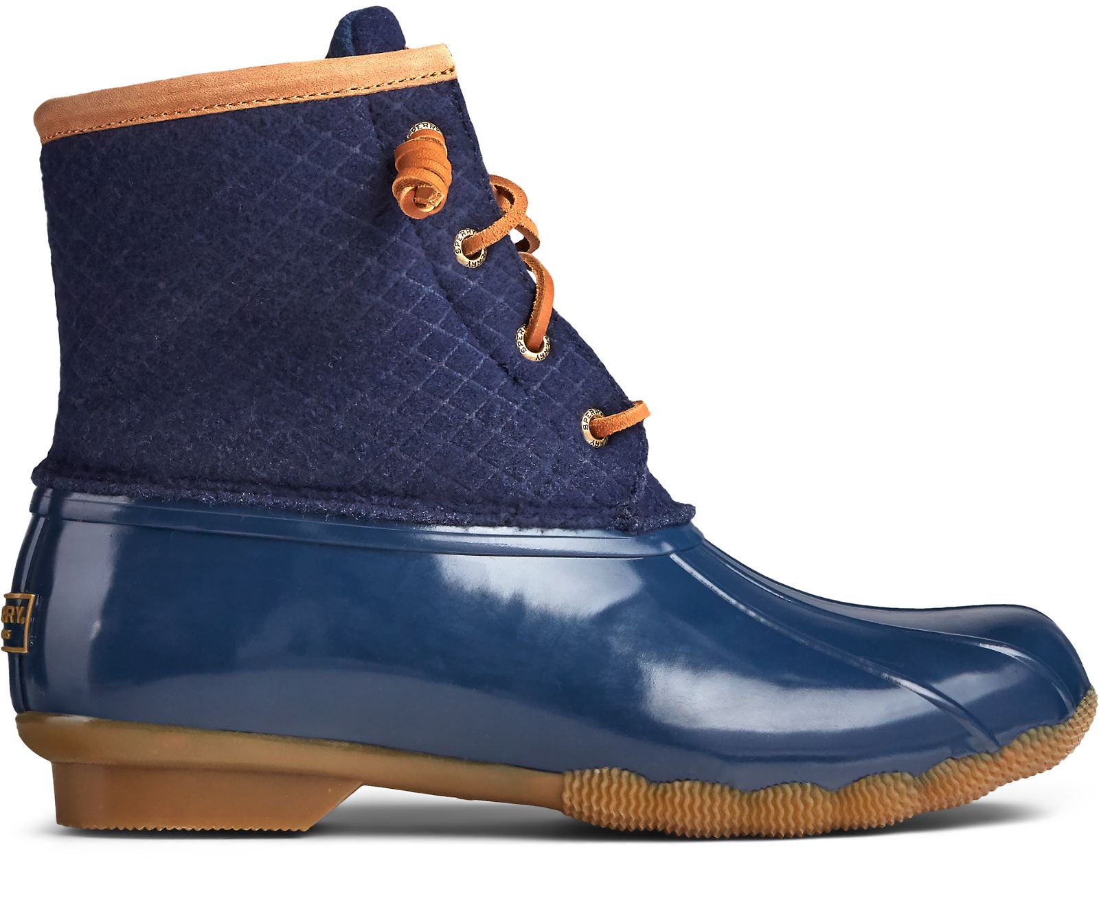 Women's Saltwater Wool Embossed Duck Boot w/ Thinsulate™ - Navy
