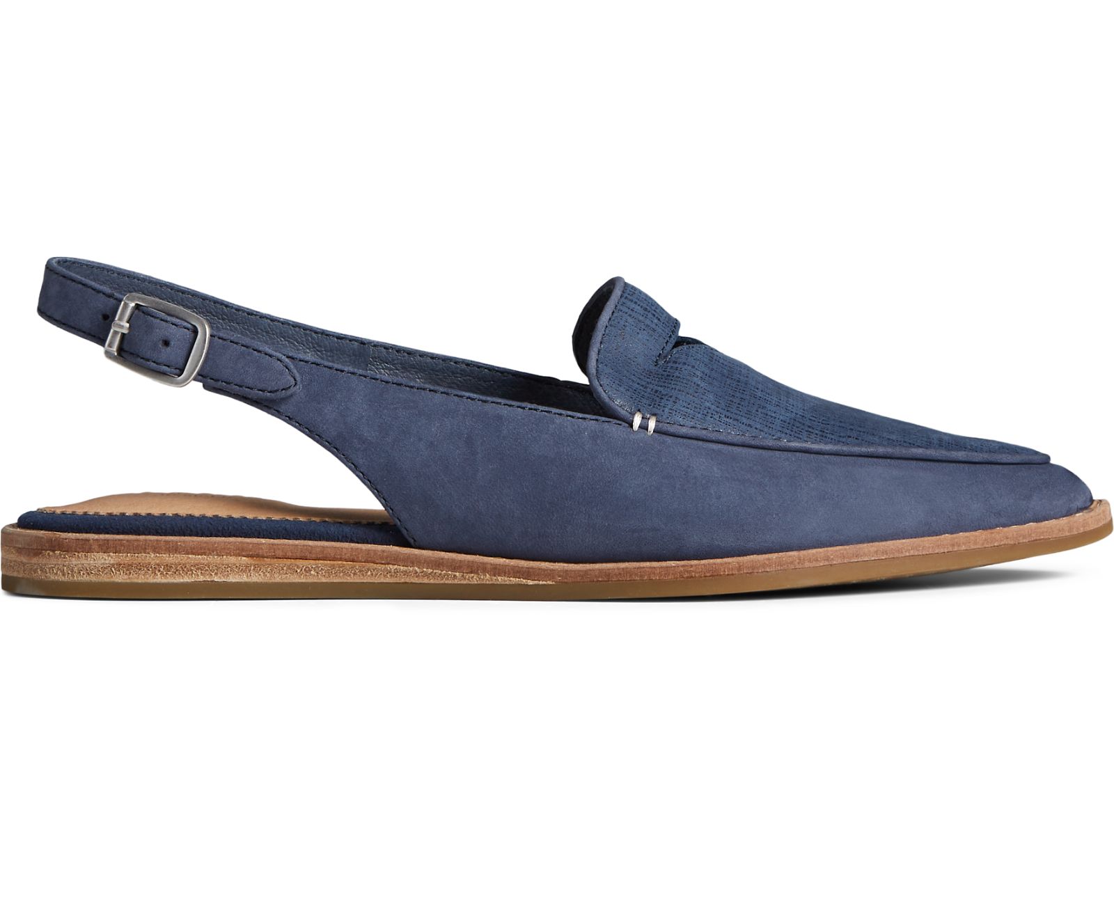 Women's Saybrook Leather Slingback - Navy