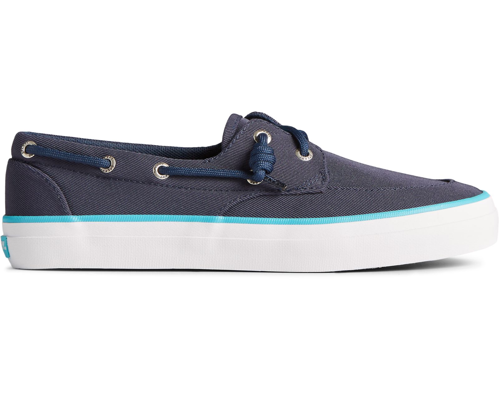 Women's Crest Boat SeaCycled Sneaker - Navy/Blue - Click Image to Close
