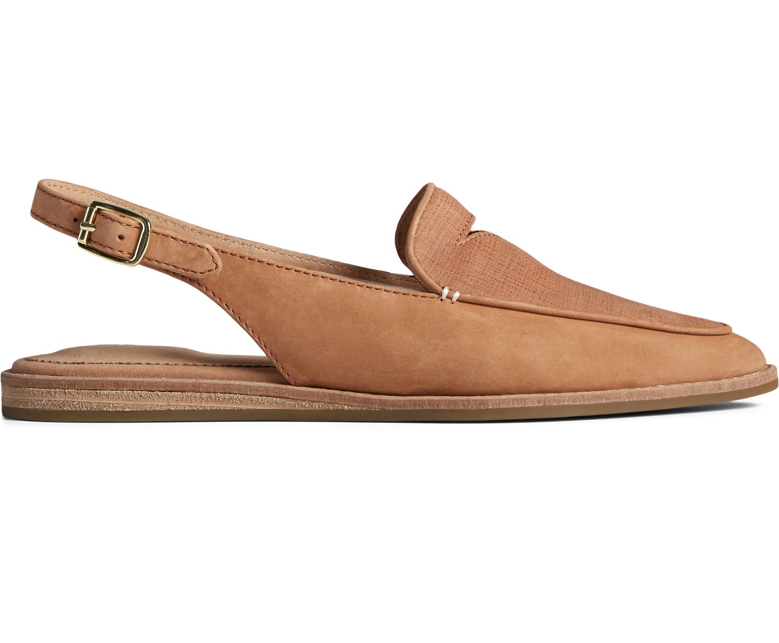 Women's Saybrook Leather Slingback - Tan - Click Image to Close