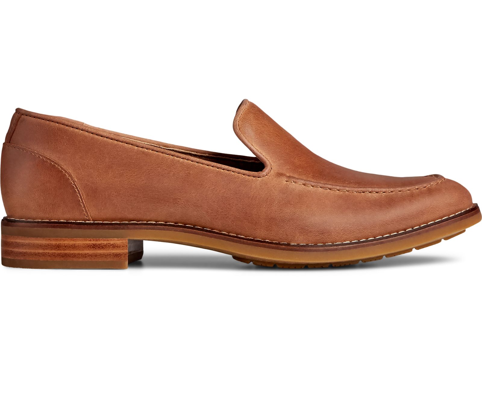 Women's Fairpoint Leather Loafer - Tan - Click Image to Close