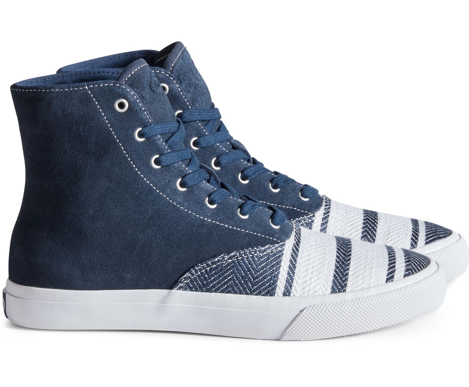 Unisex Cloud CVO Linen Hi Sneaker - Navy