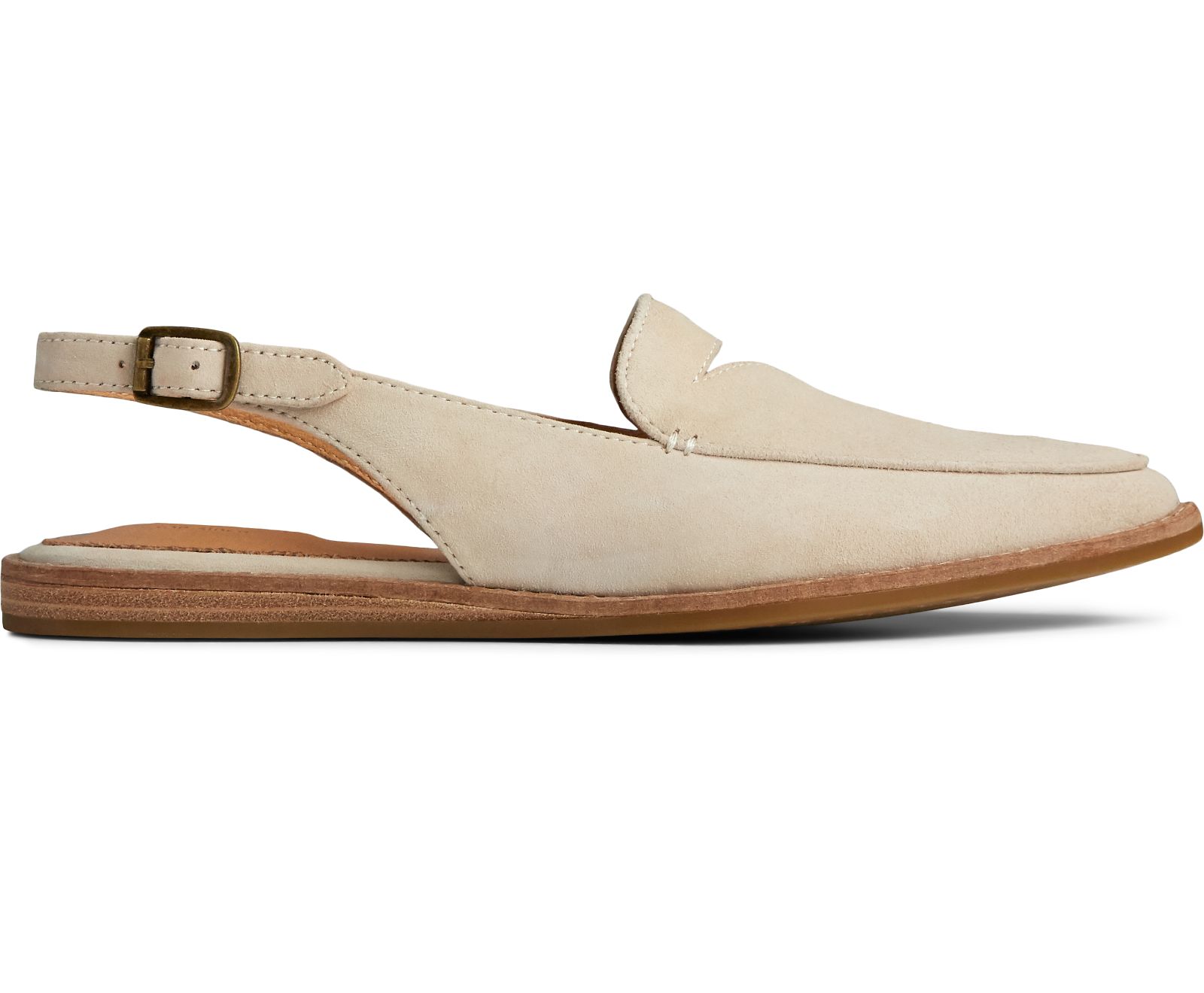 Women's Saybrook Leather Slingback - Ivory Nubuck