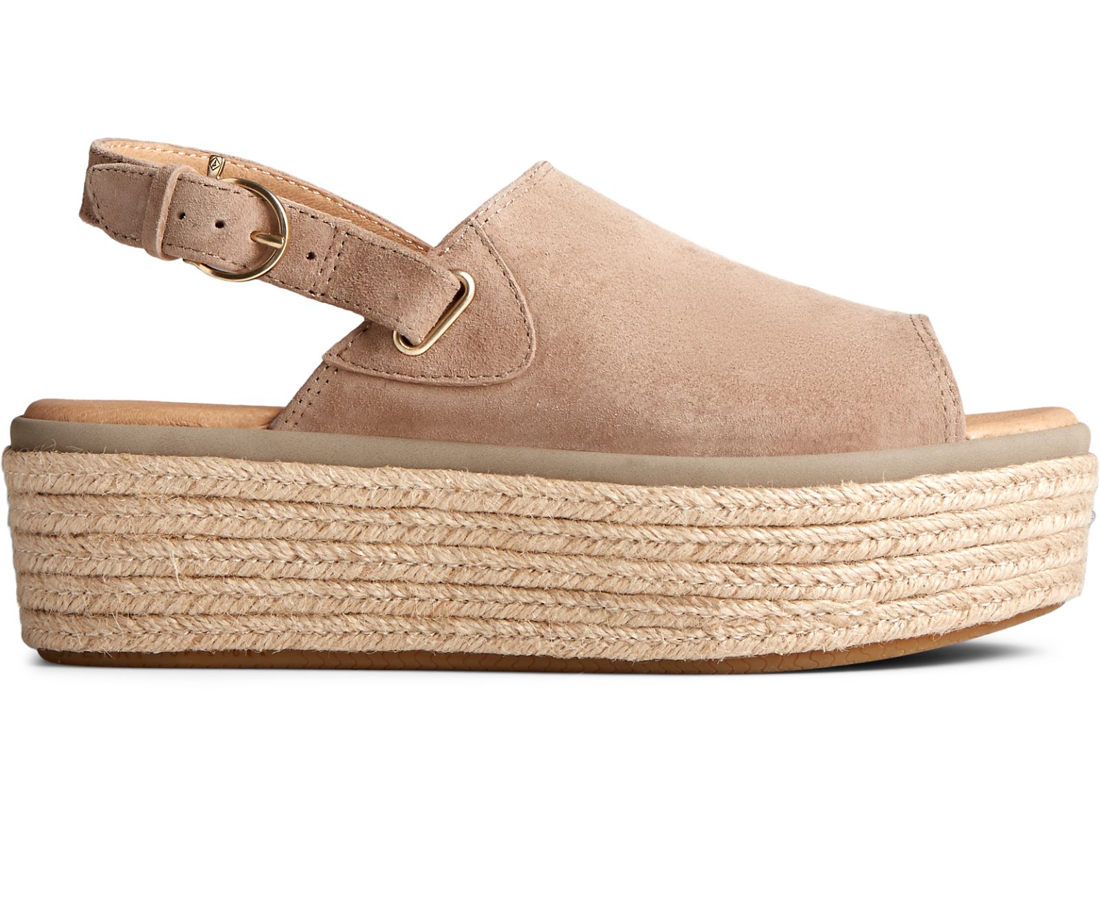 Women's Delmare PLUSHWAVE Platform Sandal - Taupe - Click Image to Close