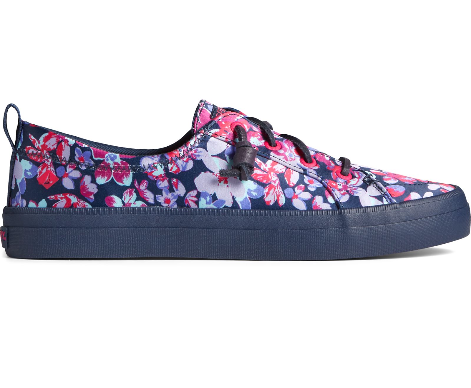 Women's Crest Vibe Floral Tokyo Sneaker - Navy - Click Image to Close