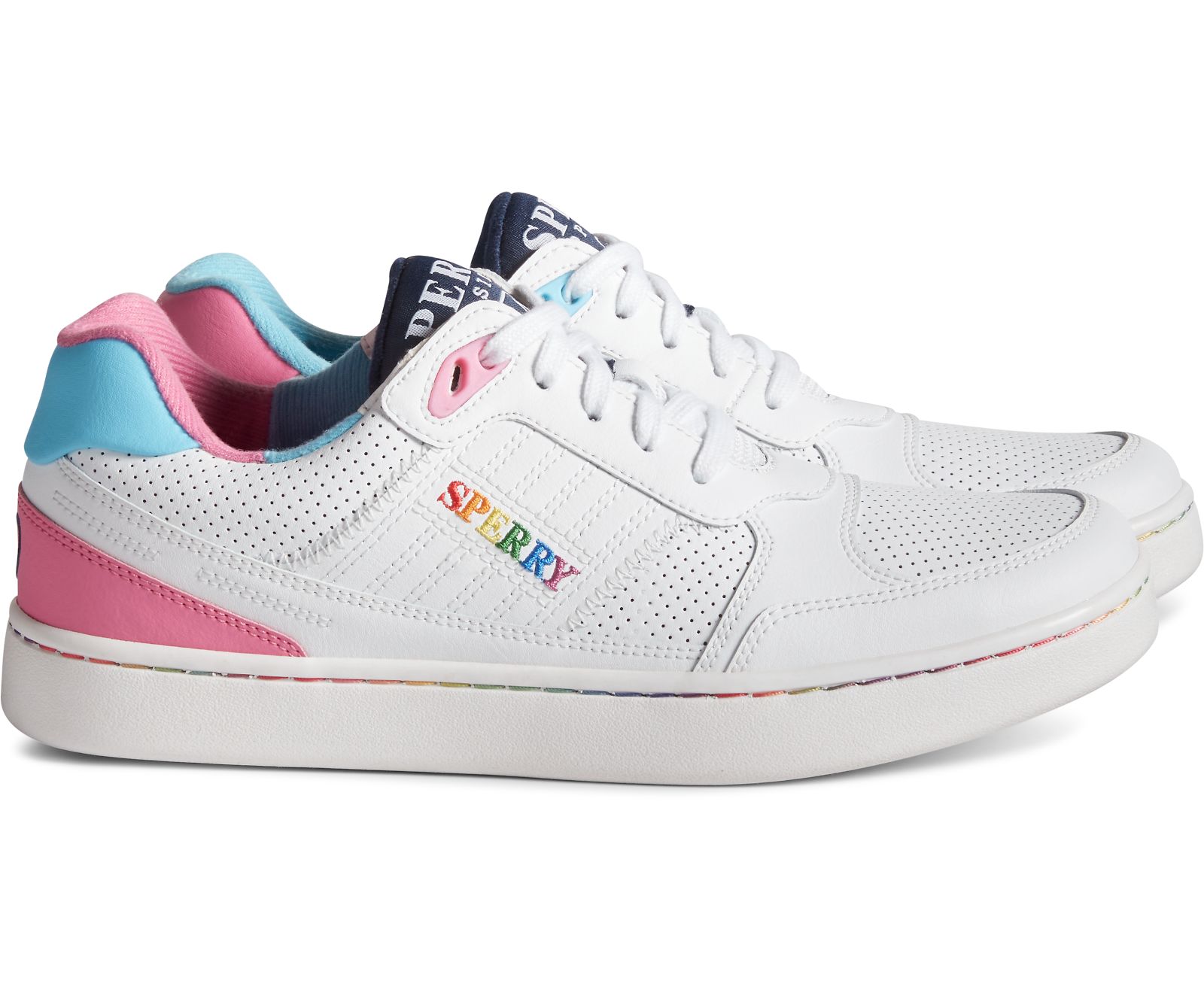 Unisex Unisex SB19 Pride Sneaker - White Multi - Click Image to Close