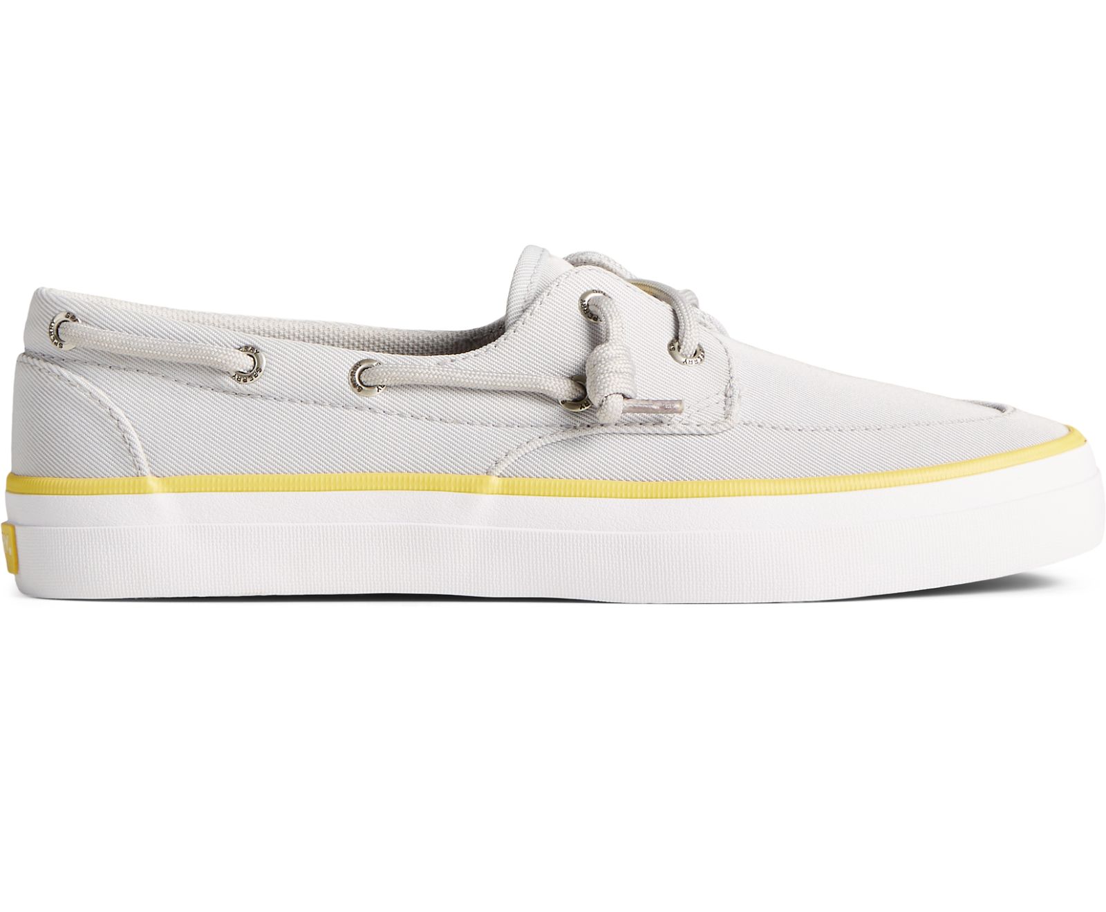 Women's Crest Boat SeaCycled Sneaker - Grey/Yellow [sperry shoes 1047 ...